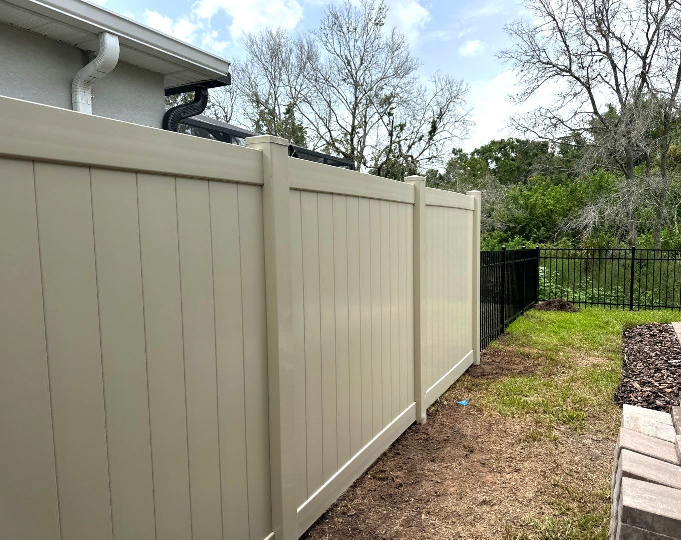 Aluminum Fence Installation using Aluminum Fence and Vinyl Privacy Fence by Asap fence and gates, LLC