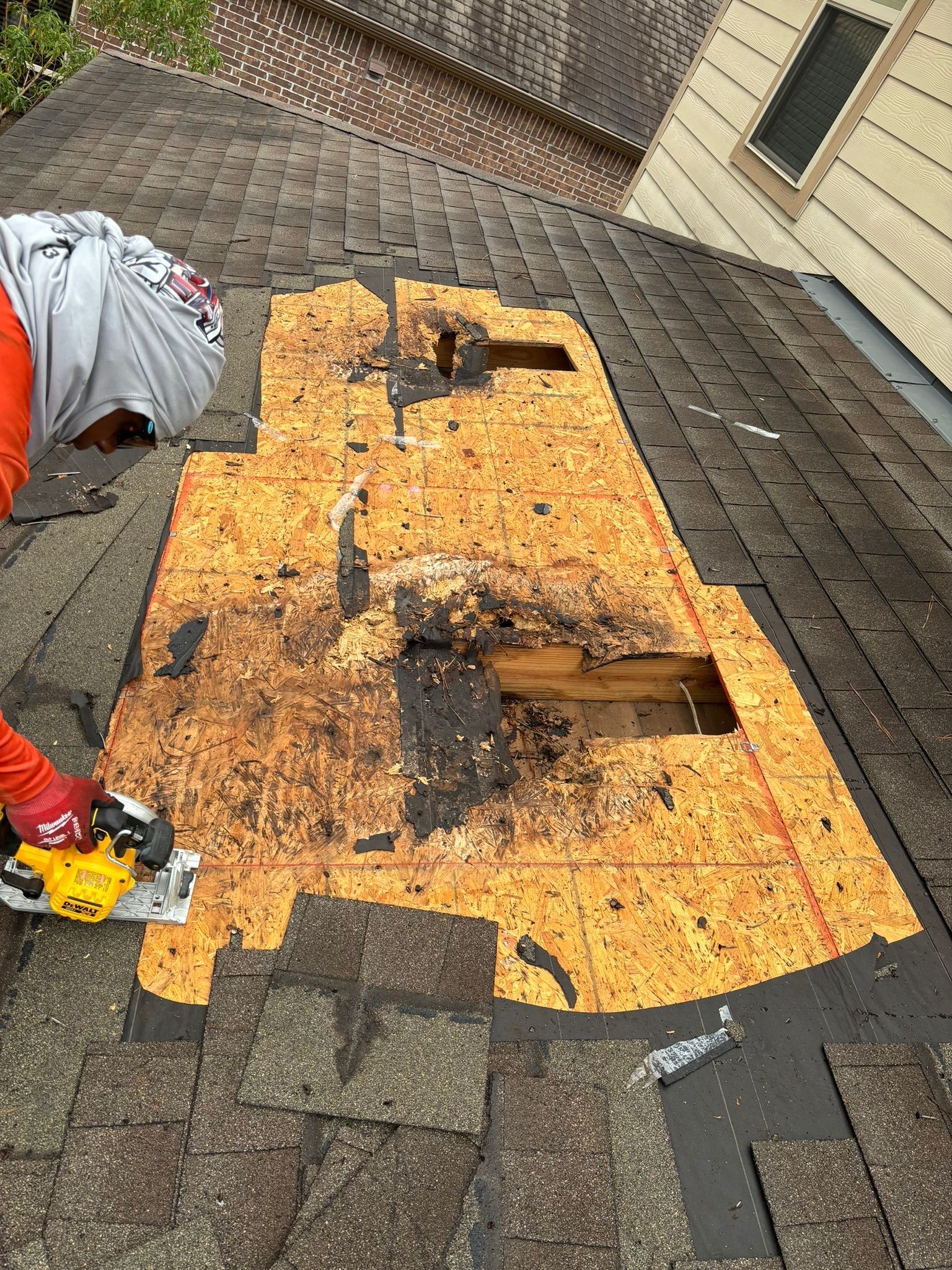 Hail Damage using Owen's Corning Duration (Lifetime) Shingles by Roof Repair Services LLC
