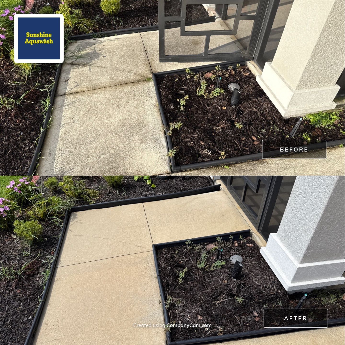 Large Corner Lot Concrete Cleaning in Old Mill Preserve – Palmetto, FL by Sunshine AquaWash