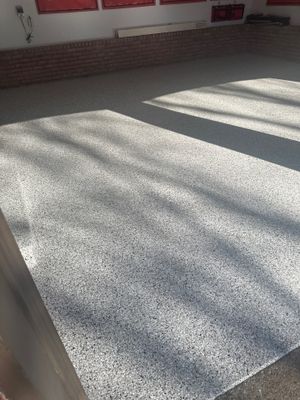 Garage Floor Coating using Coyote