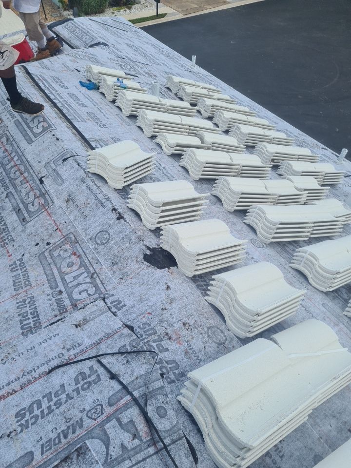 Residential Roofing Installation using Eagle Roofing Tile by BLUES BROTHERS ROOFING