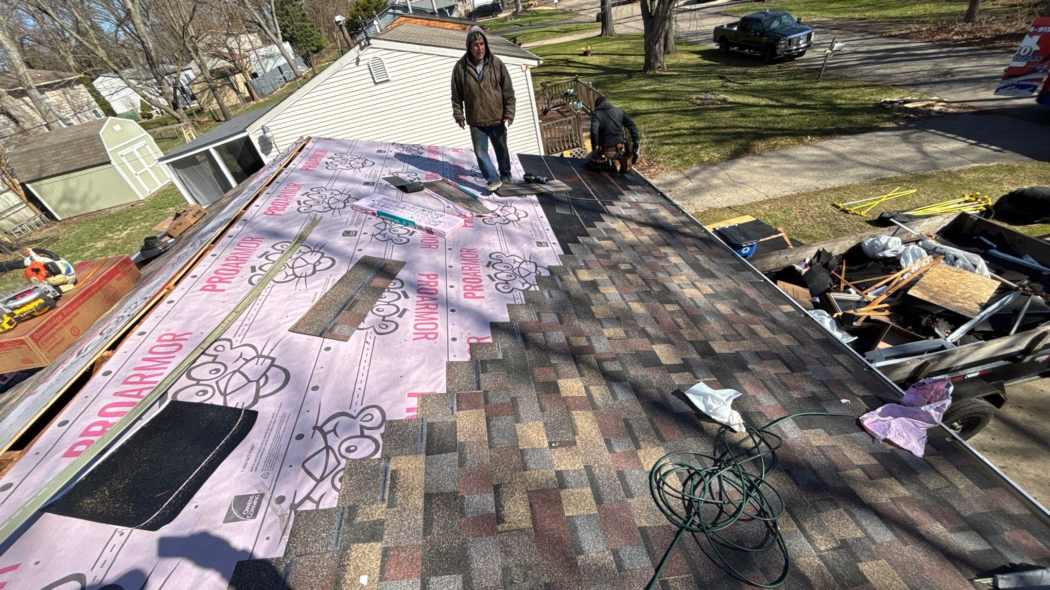 Roof Replacement using Owens Corning Summer Harvest by 180 Contractors