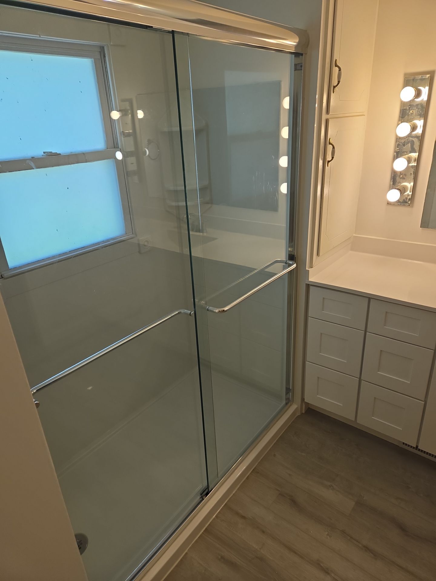 Bathroom Remodel using Shower Door by The Shower Company
