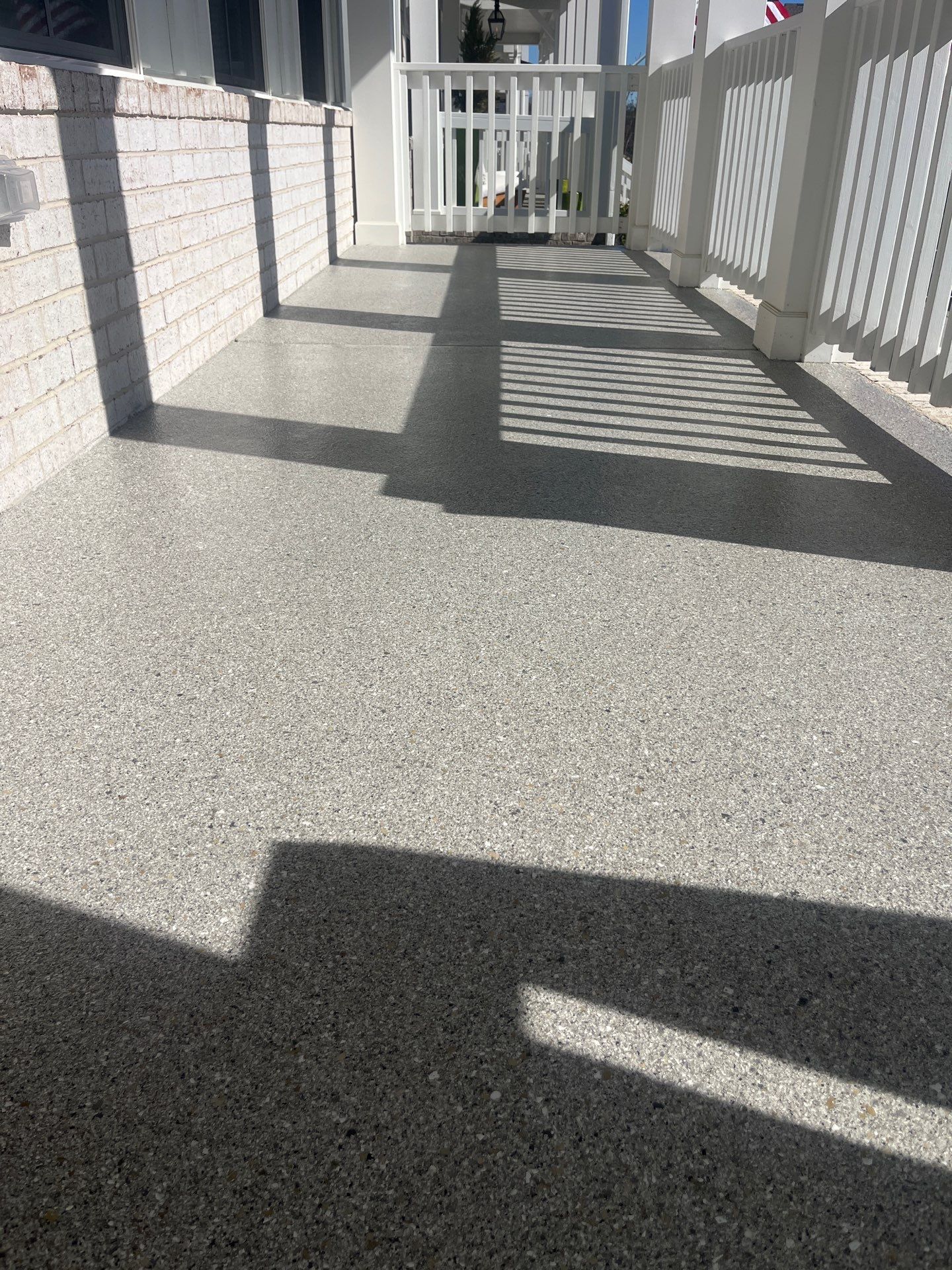 Patio Floor Coating using Quartzite by My Garage Floor Guys