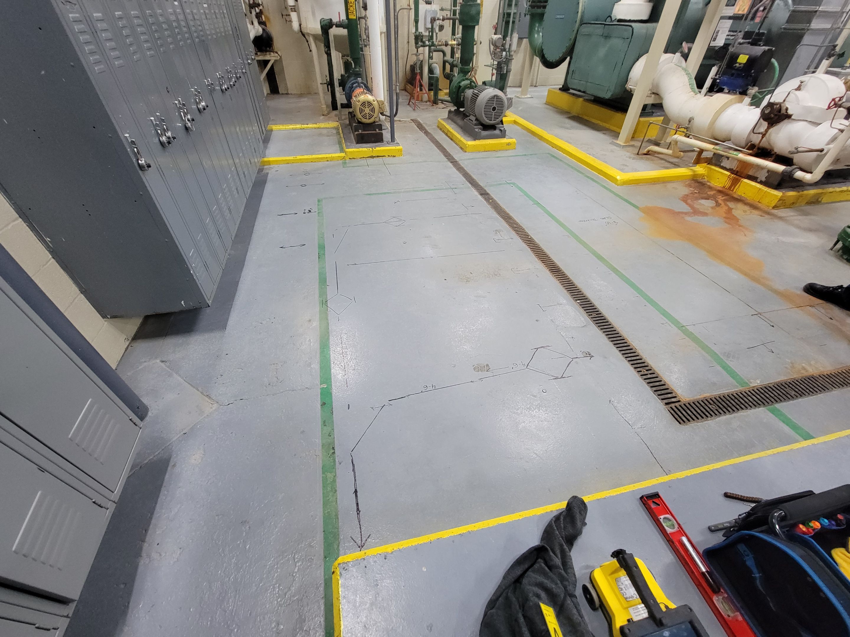 Concrete Scan for industrial type plant by Alsip Locating Service, LLC