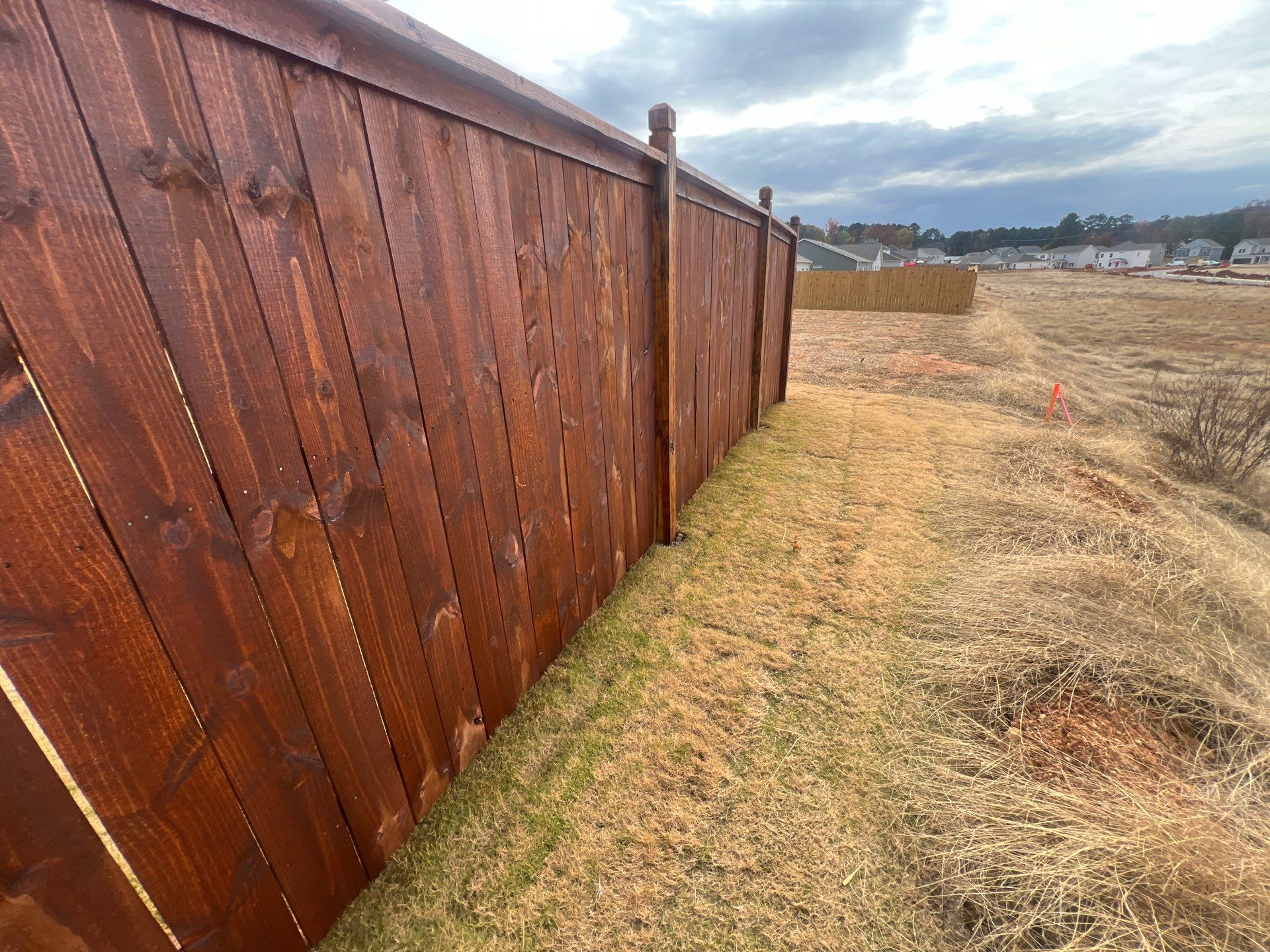 Fence Staining using Chestnut by SSE by Titans of Timber Fence & Stain