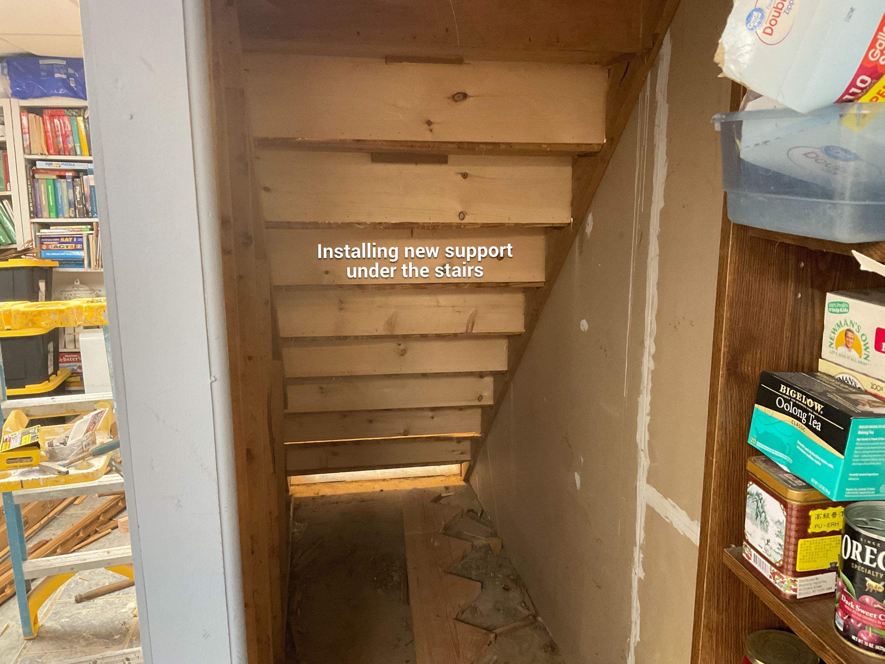 New basement steps by Alpha Design Services