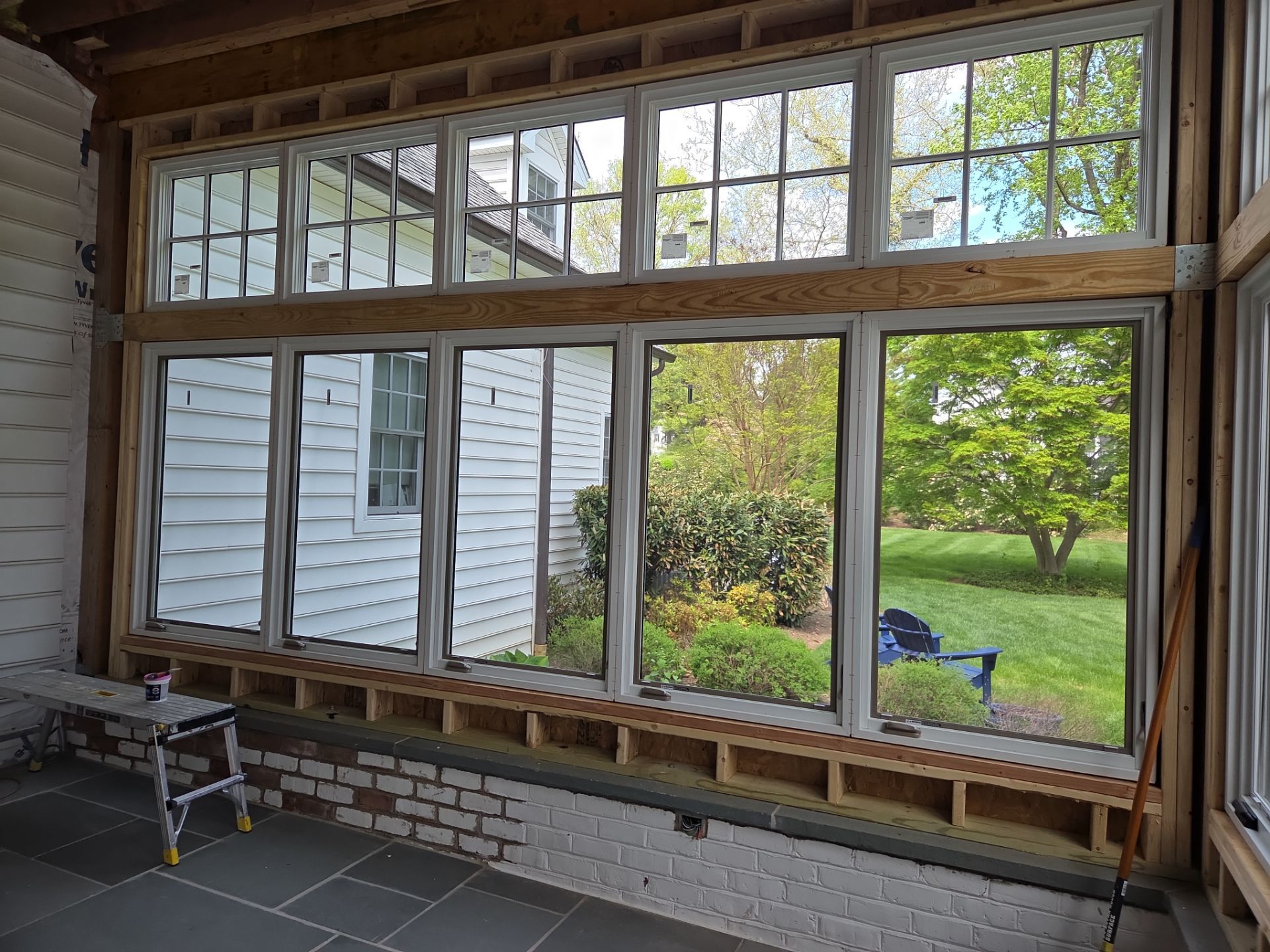 Marvin Window and Custom Glass Door Installation in Timonium by Forbes Design Center