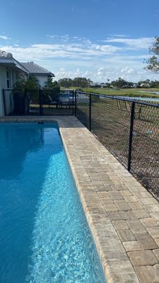 Chain-link Fence Installation using Coated Chain-link Fence