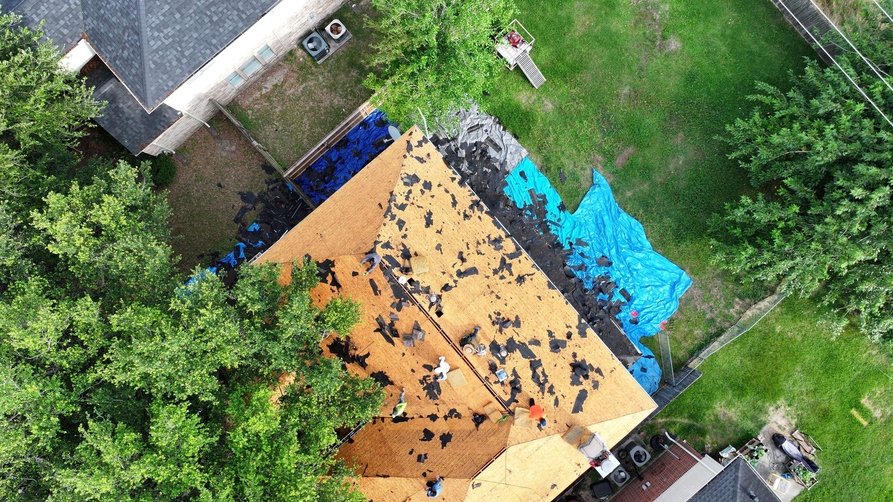 Autumn Brown Shingle Roof Replacement — Houston, TX by PL Roofing & SB Roofing, LLC.