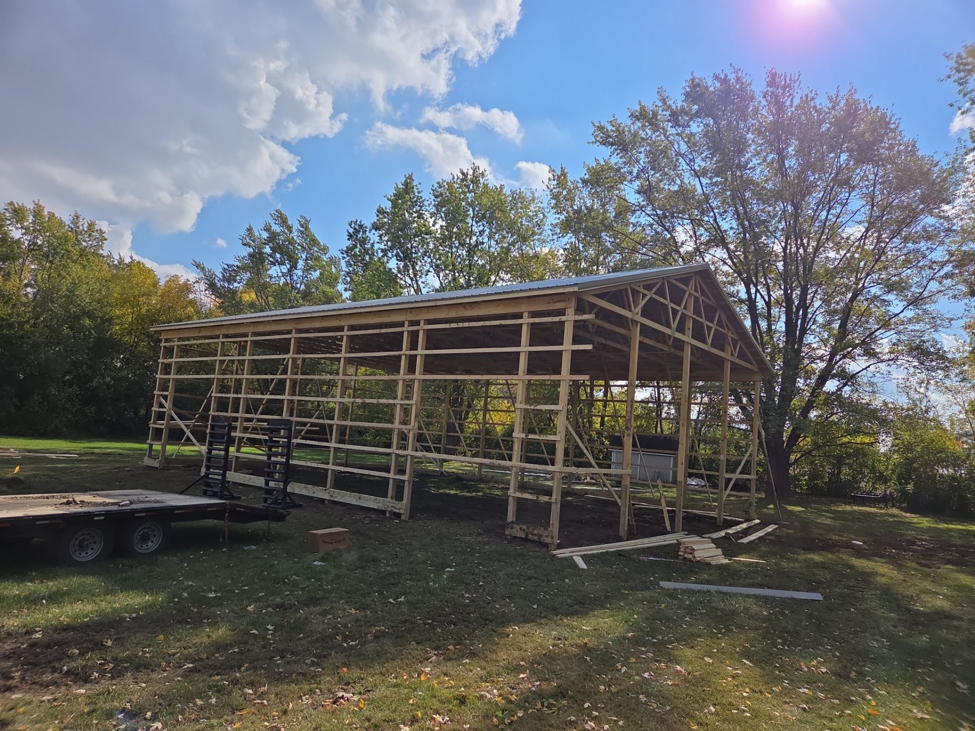 40'x60'x16' Pole Barn by The Barn Builders