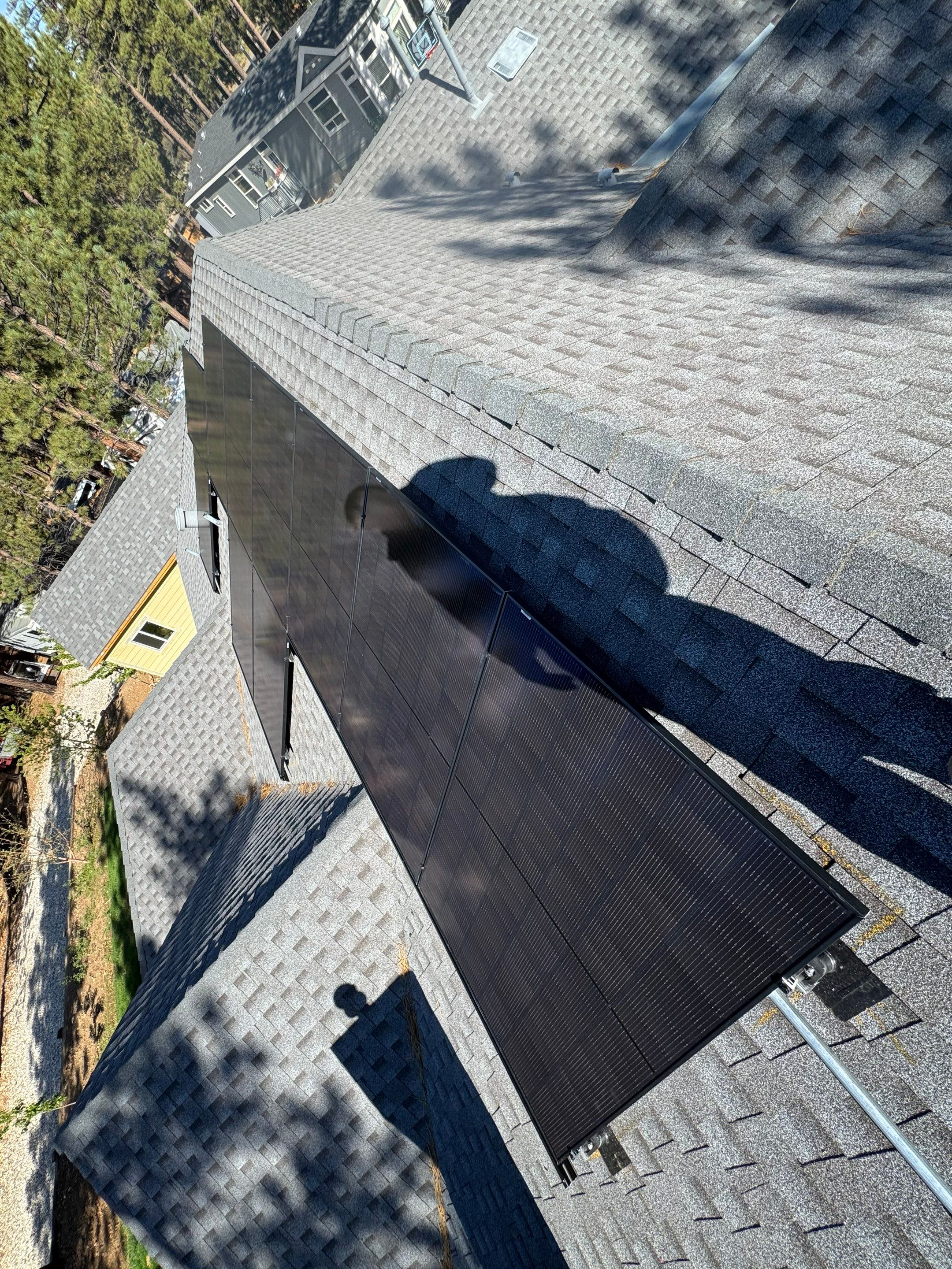 Residential Solar Array and Tesla Powerwall Installation in Big Bear by VIBE SOLAR