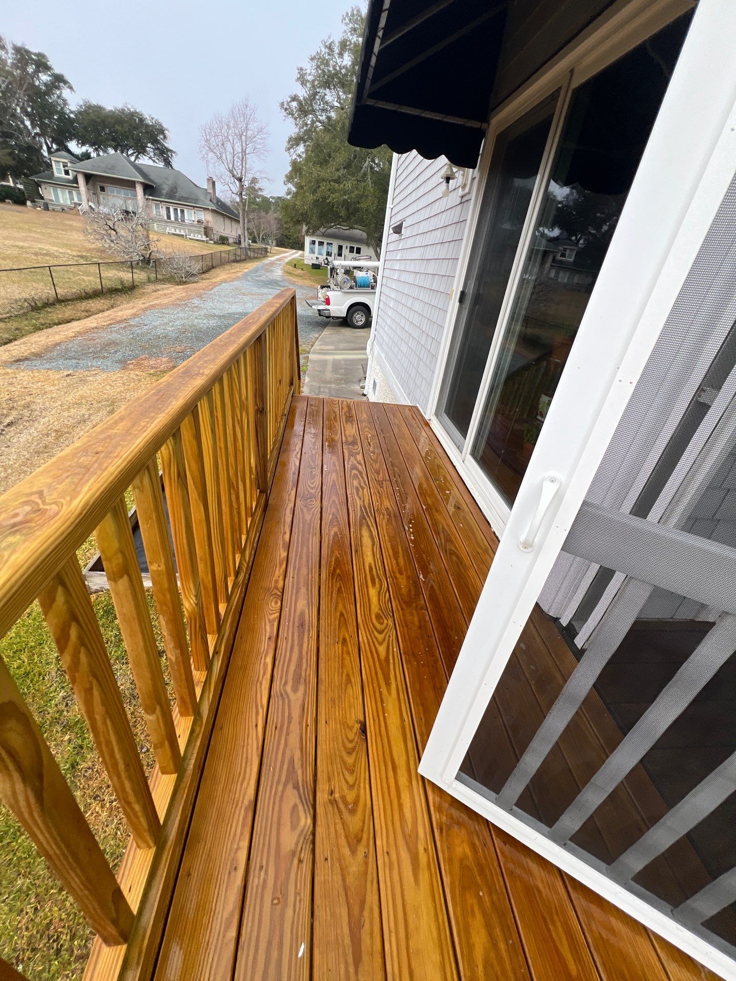 Coated Deck using Wood Sealant by DuraSeal