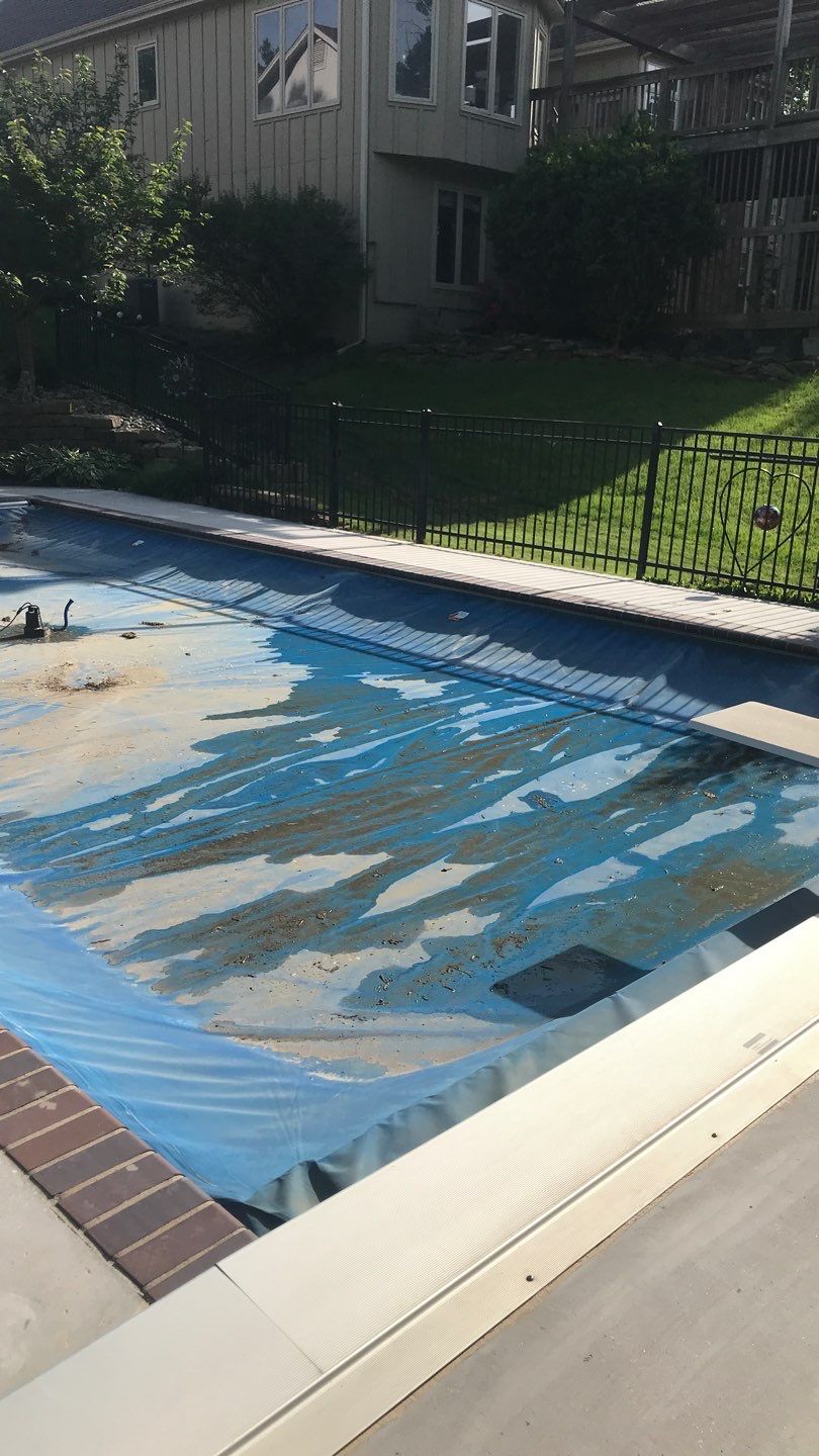 Pool Deck using Pebble Beach by Select Painting, Coatings & Garage Cabinets