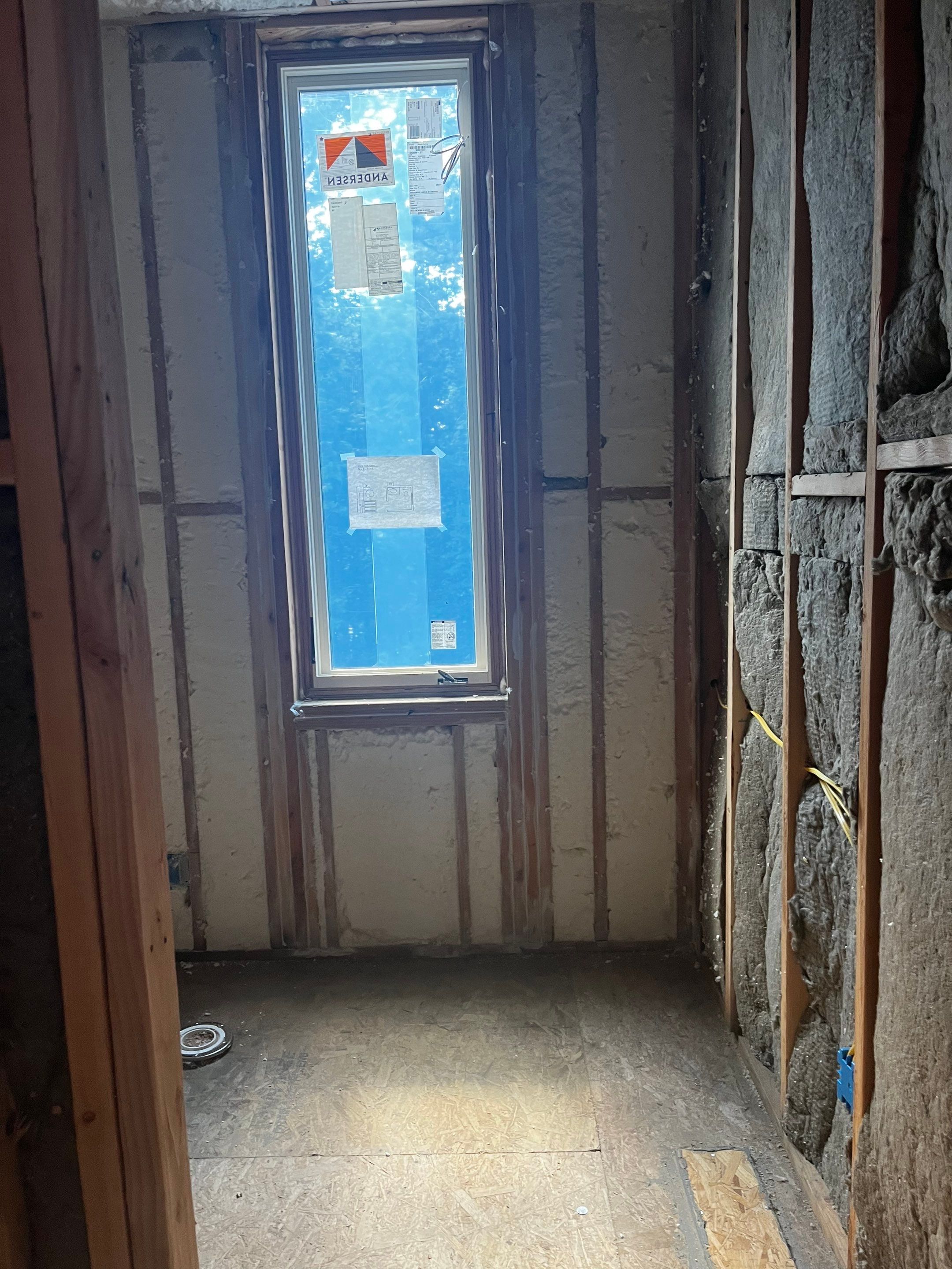 New Home Construction using open cell spray foam by NYS Foam & Energy