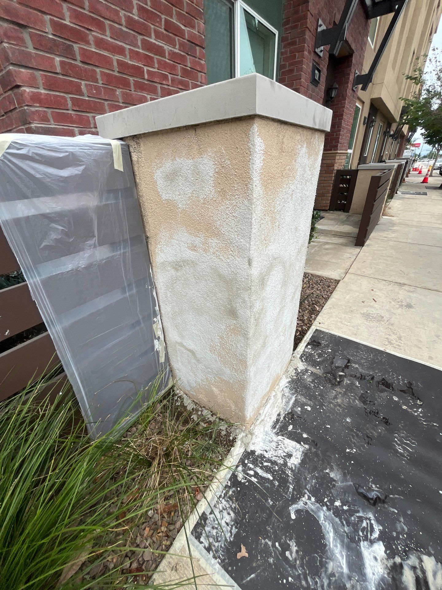 Pillar Stucco Repair in Glendora by One Stop Source