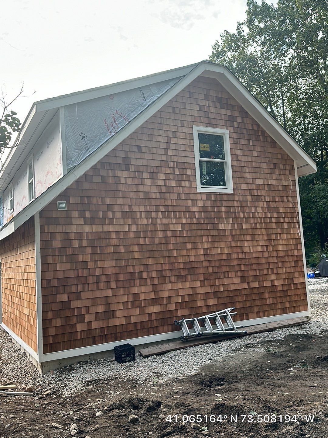 Siding Installation using Wood Shake by A Plus Exterior