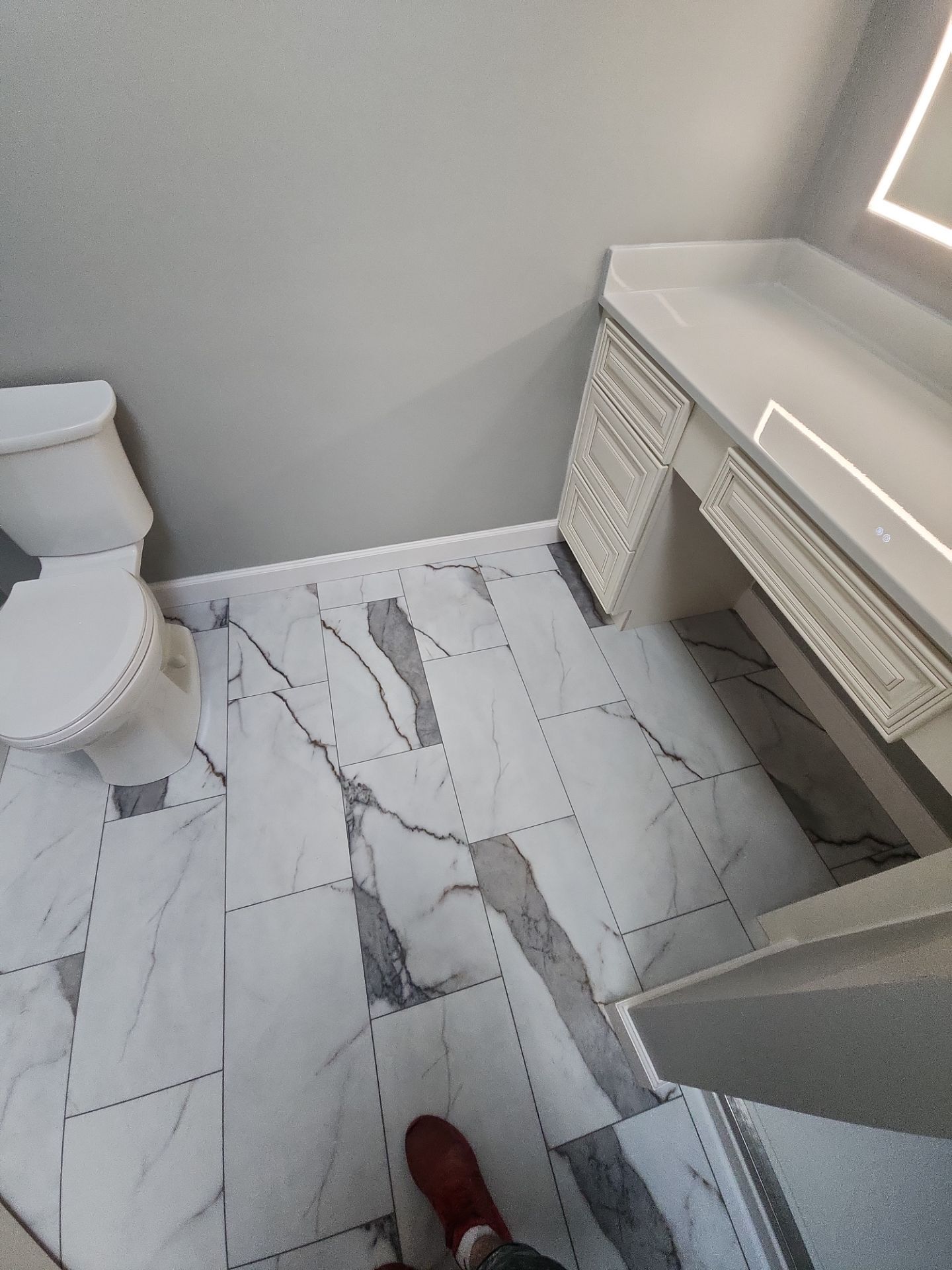 Bathroom Remodel using Shower Base by The Shower Company