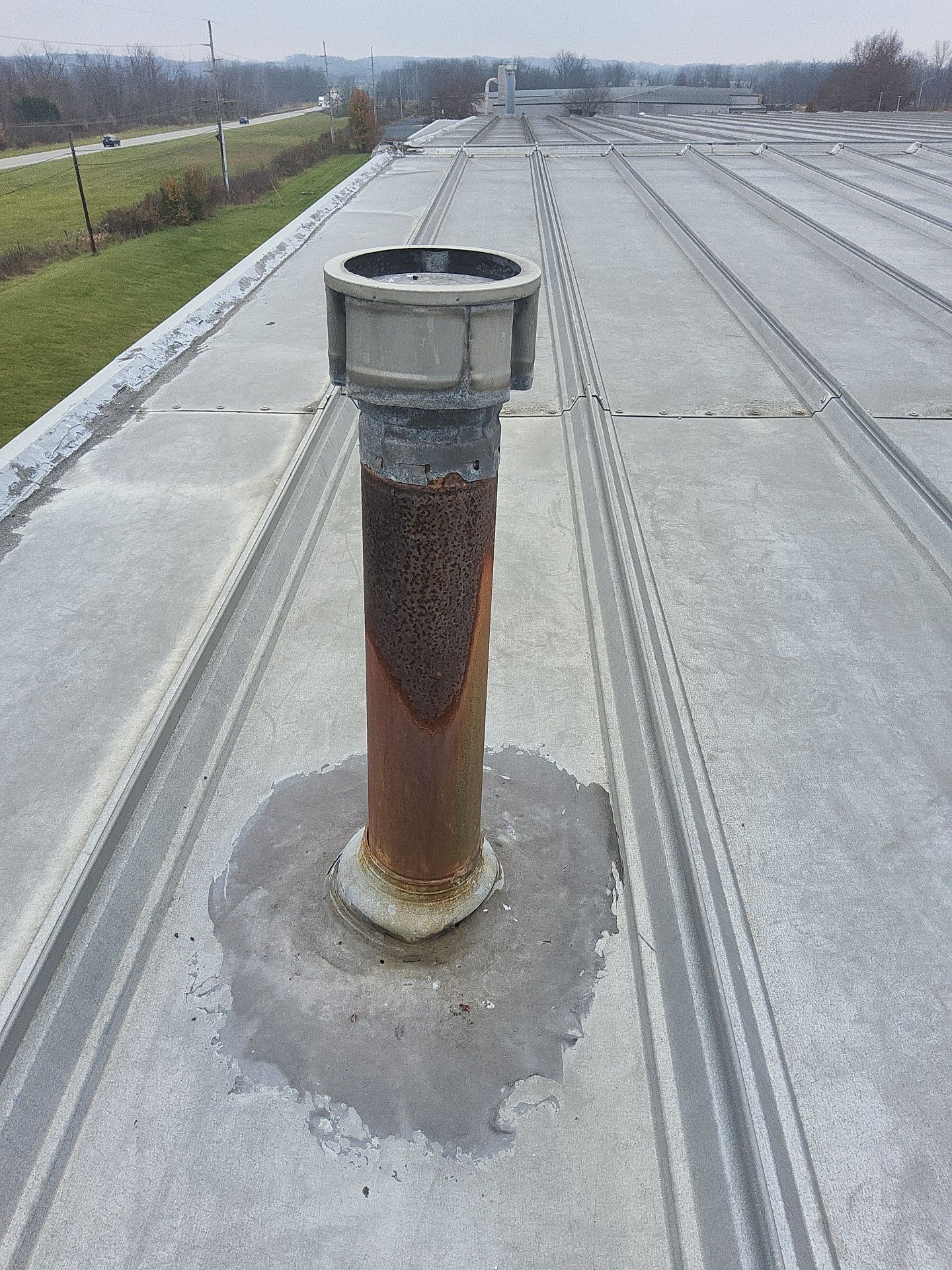 Metal Roof Restoration Project in Wadsworth by Miller's Commercial Roofing LLC
