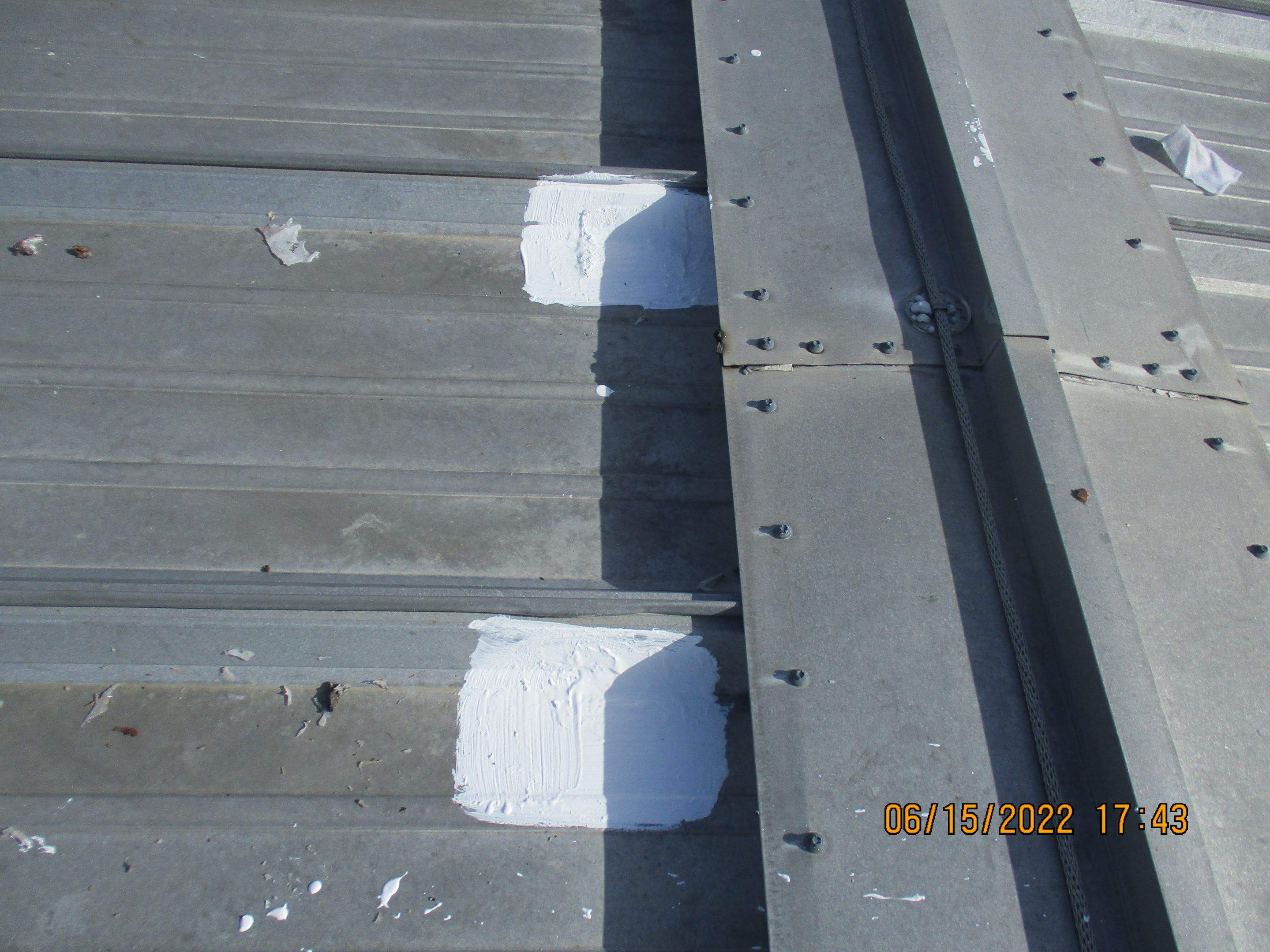 Calder Casino & Race Track Partial Metal Restoration  using #924 Eterna-Sil Premium Silicone Roof Coating by Morton Roofing, Inc.