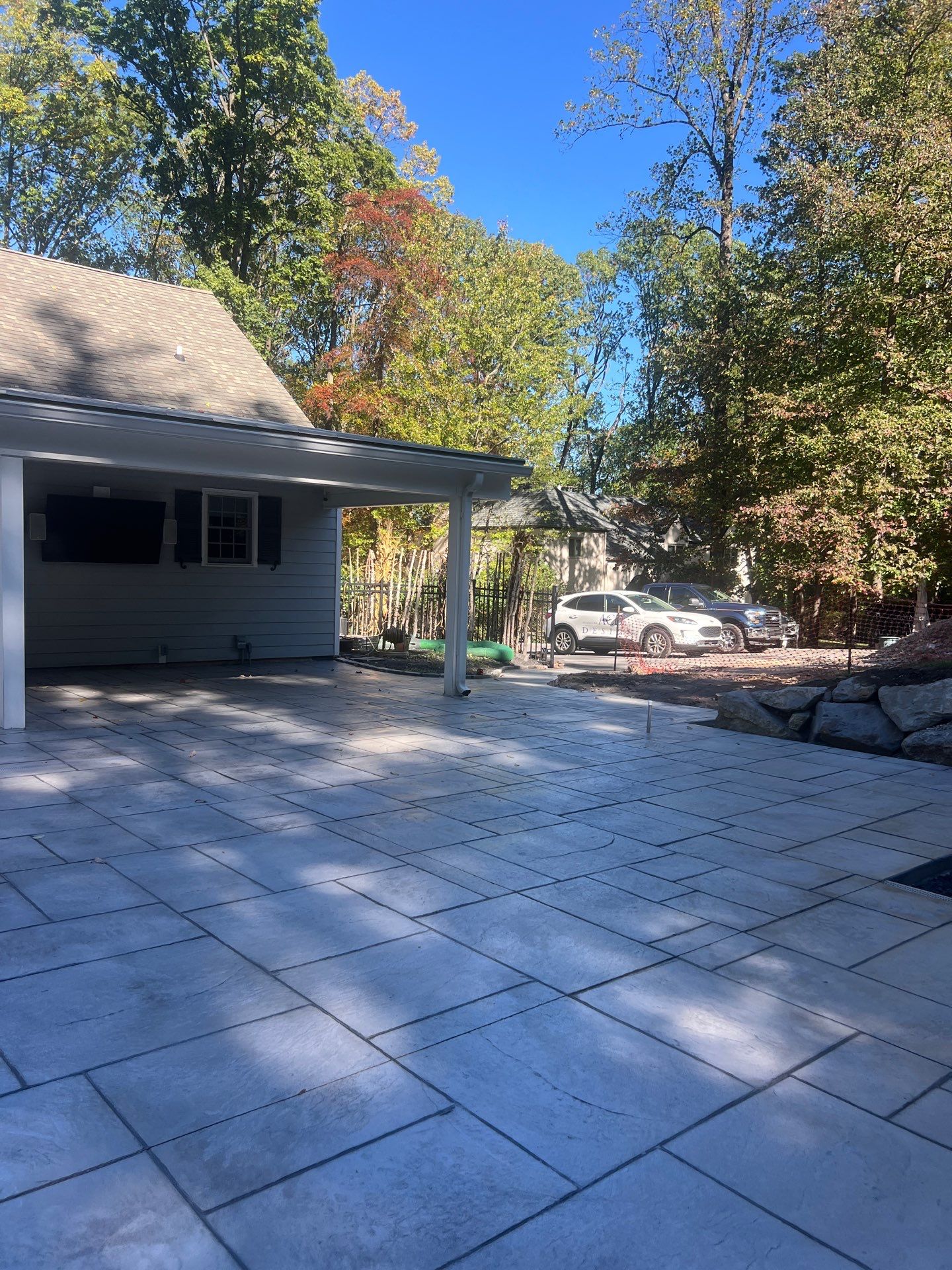 Stamped Concrete Pool Deck  by Architectural Concrete Design