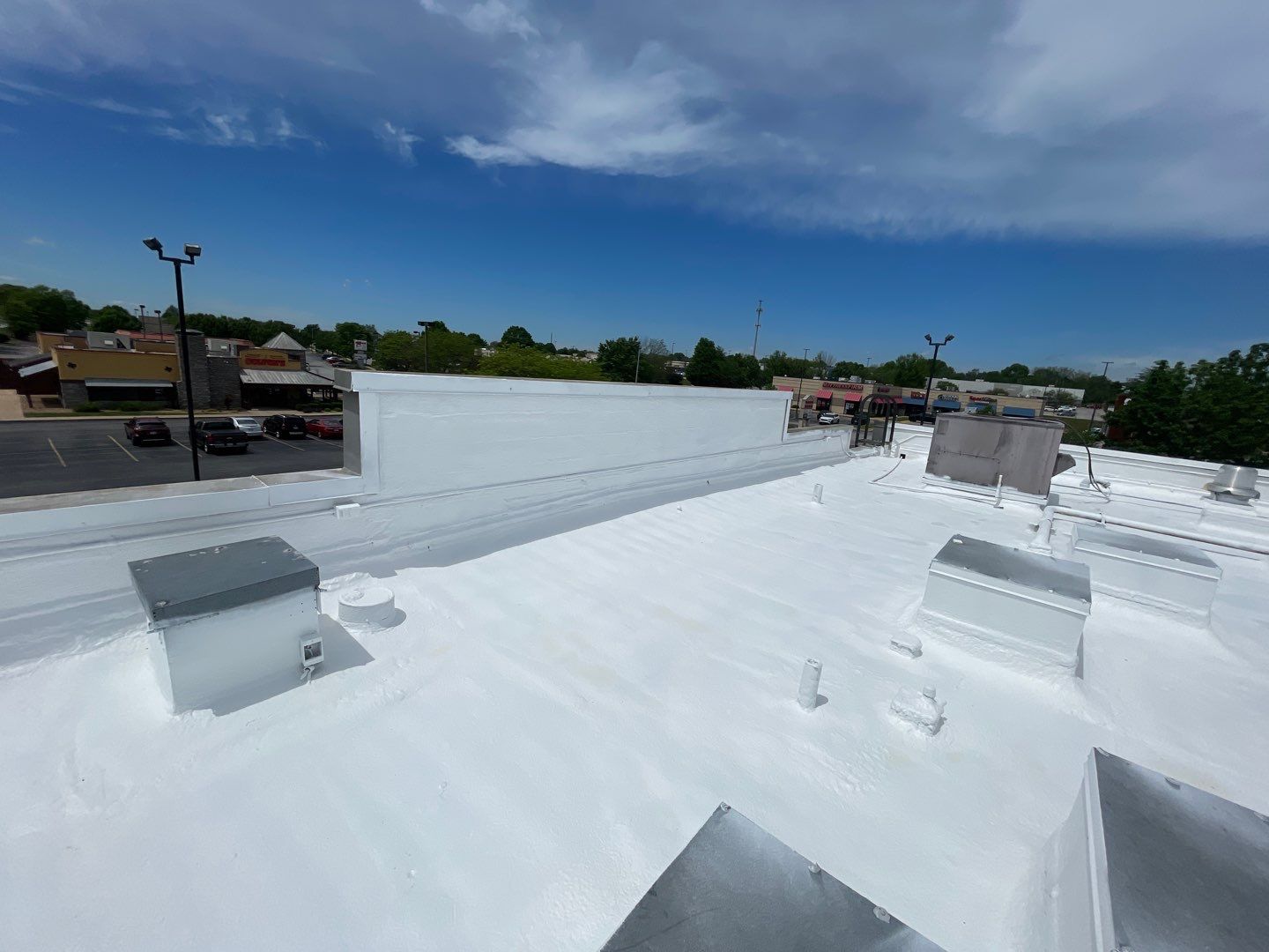 Commercial Spray Foam Install  by Titan Commercial & Residential Roofing 