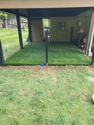 Dog Run Under Backyard Deck