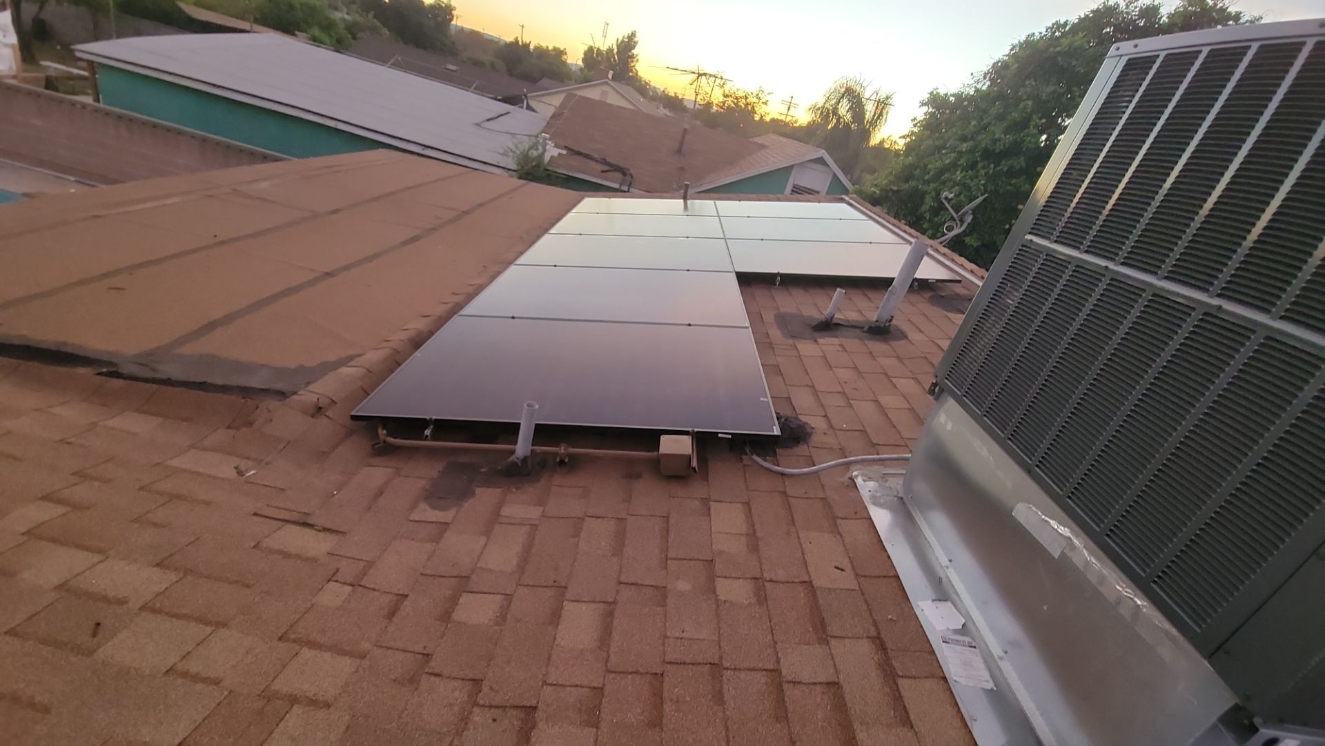 Twelve Panel Solar Installation in Los Angeles by AWS Solar