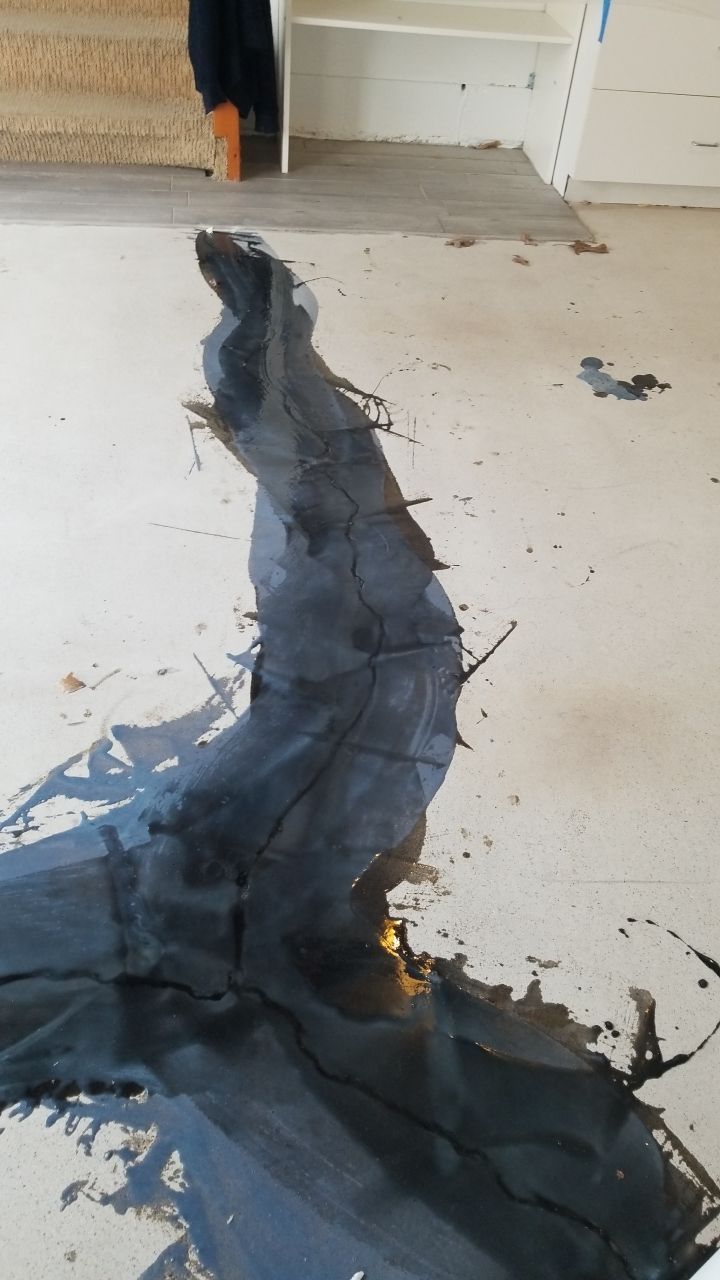 Garage Floor in Domino by Spectrum Painting, LLC