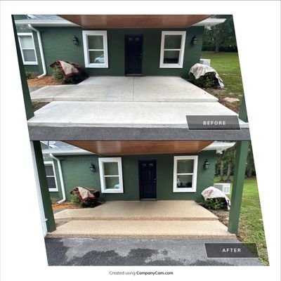 Porch Project in Reddick, FL in Pecan