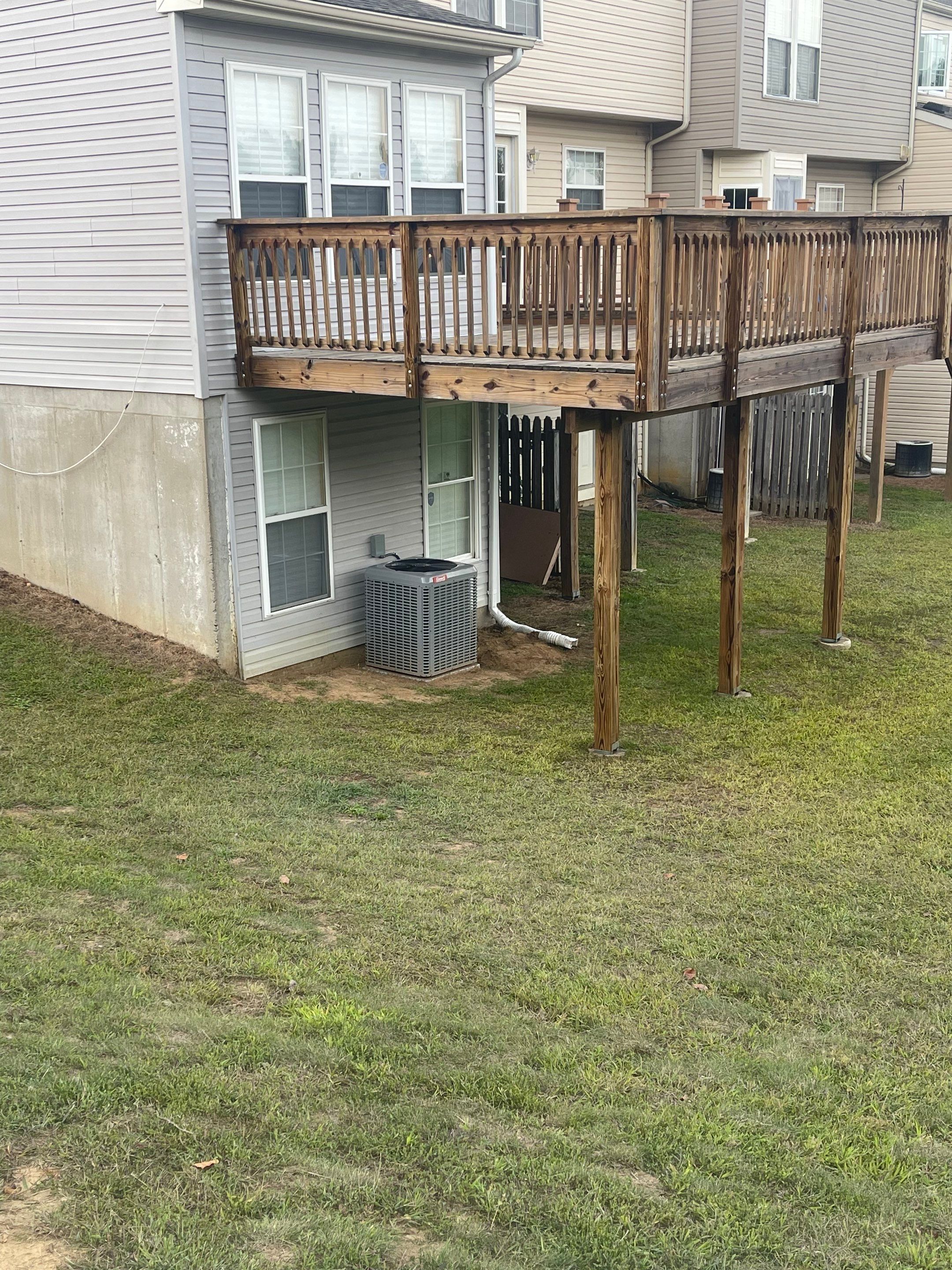 Deck Refinishing using Powerwasher by A1 NERDY HOMES LLC