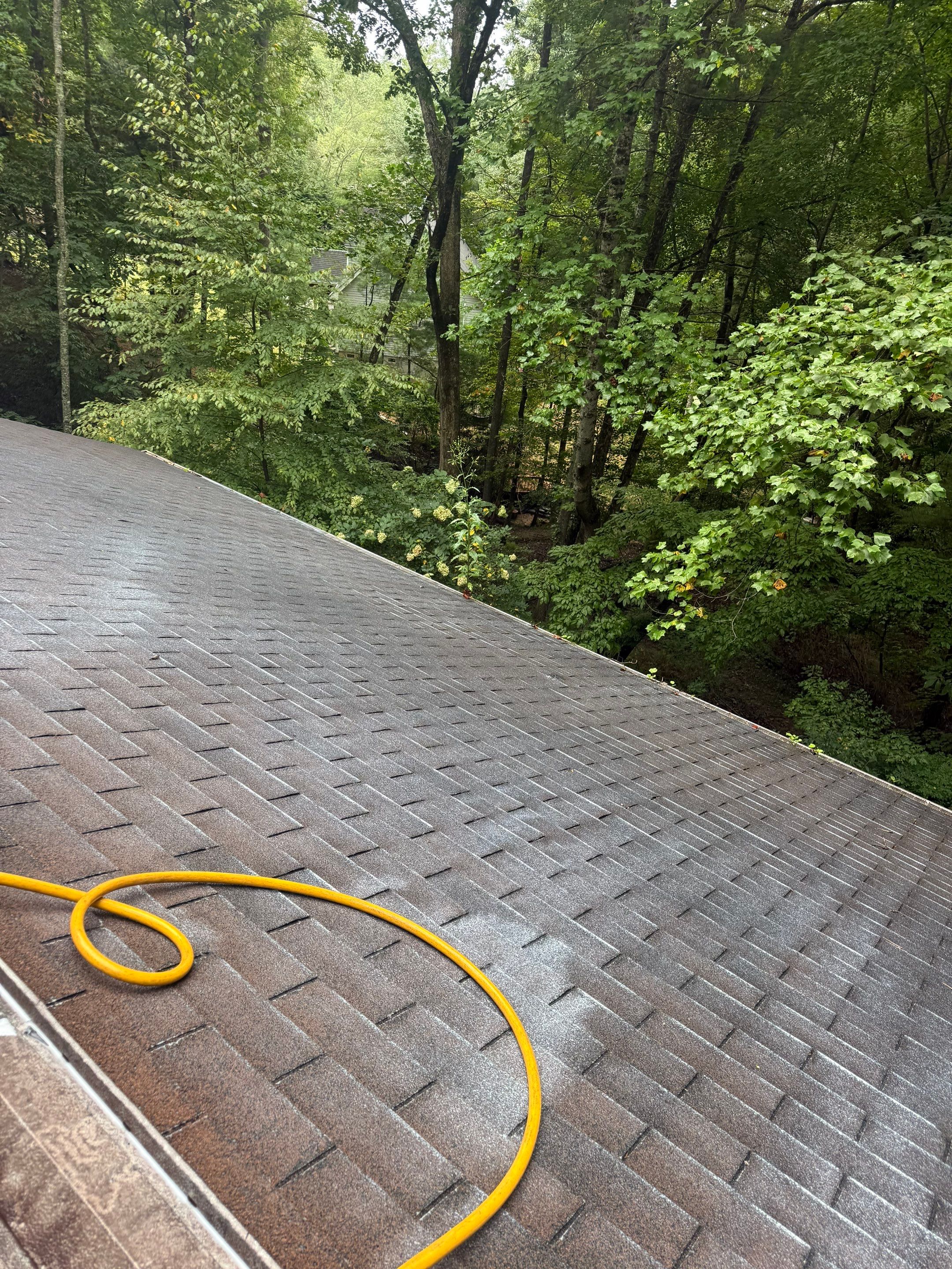 Asphalt Shingle Roof Rejuvenation and Gutter Guard Installation in Hendersonville by Bright Home Connections