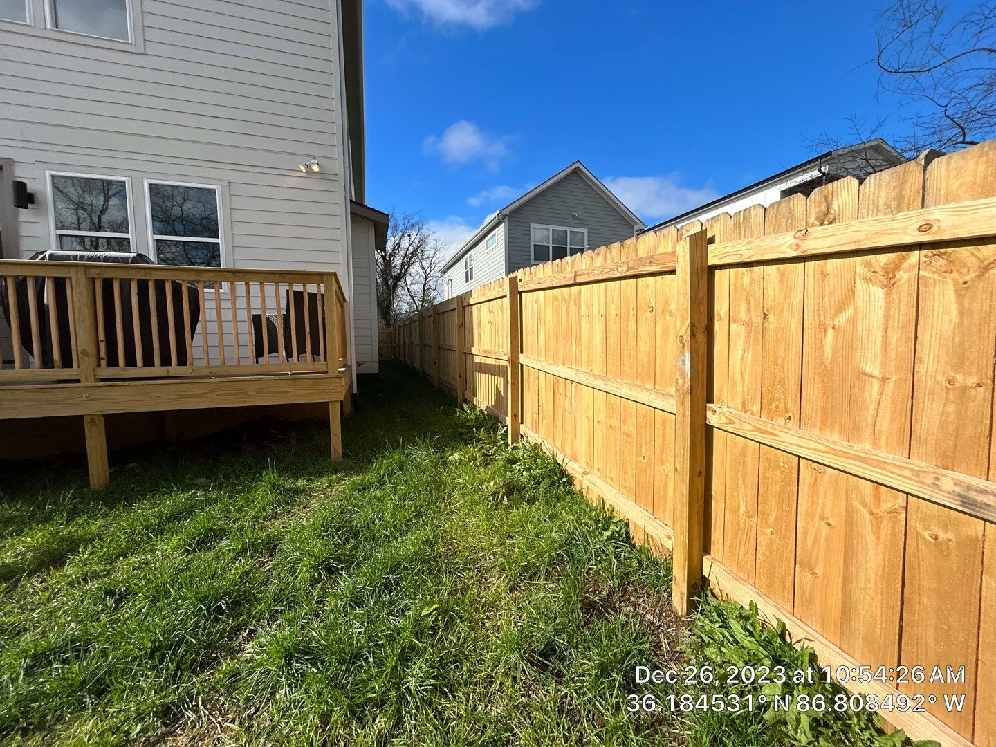 Deck and Fence Staining  using Wood Defender Coffee Brown  by Nashville House Painters 
