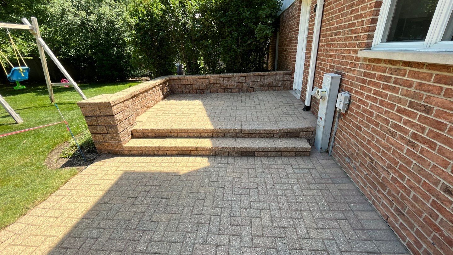Brick paver clean, sand and seal.  using Surebond SB-1300 by Northern Power Washing LLC.