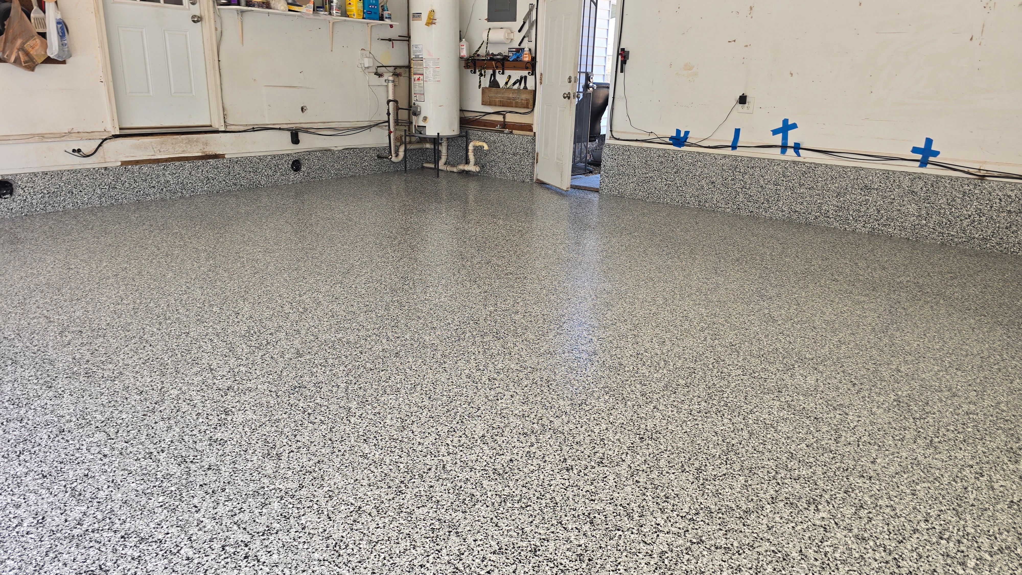 Garage using Domino by Elite Floor Solutions