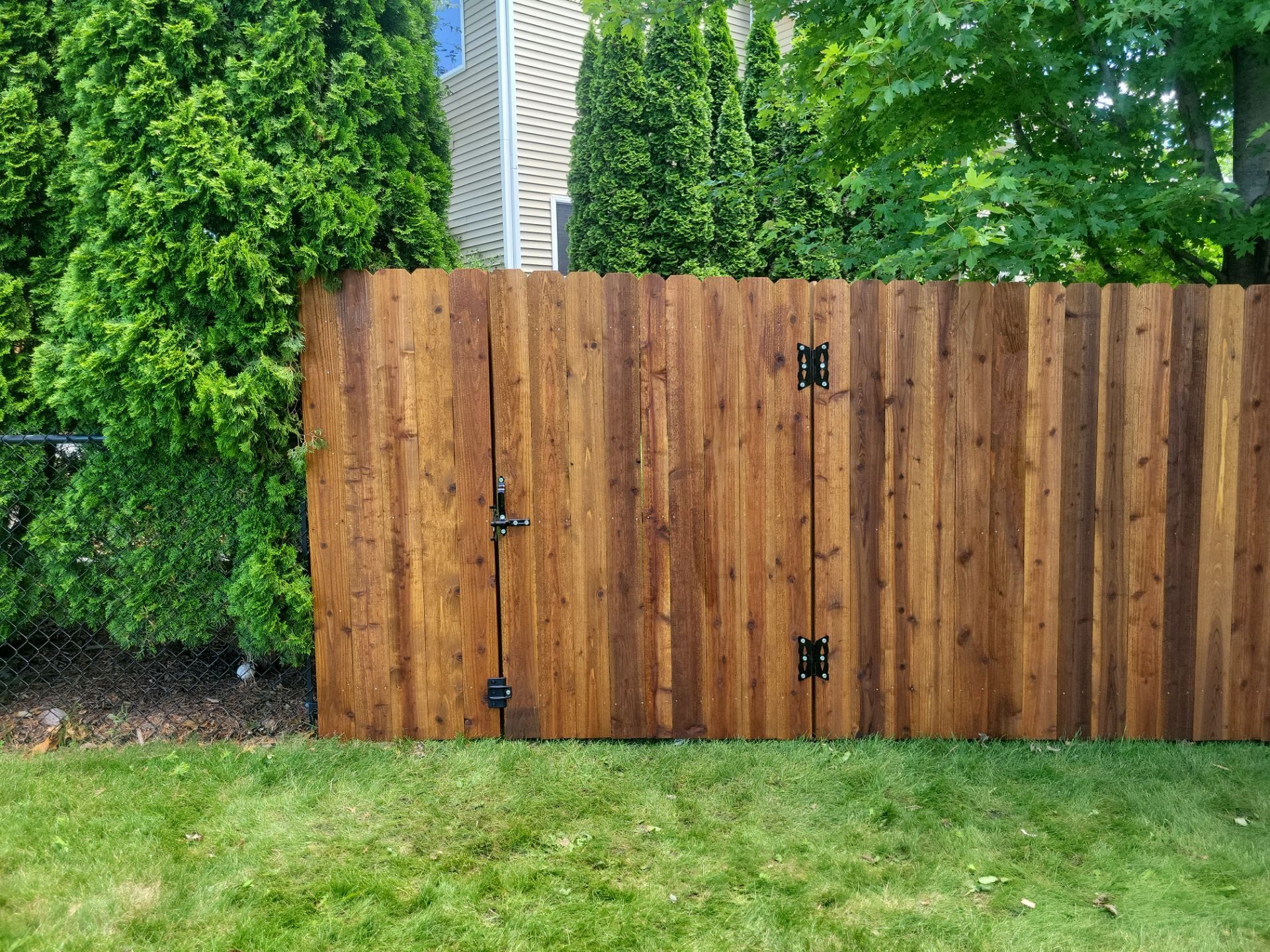 Project in Cedar by Perfect Picket Fence and Stain