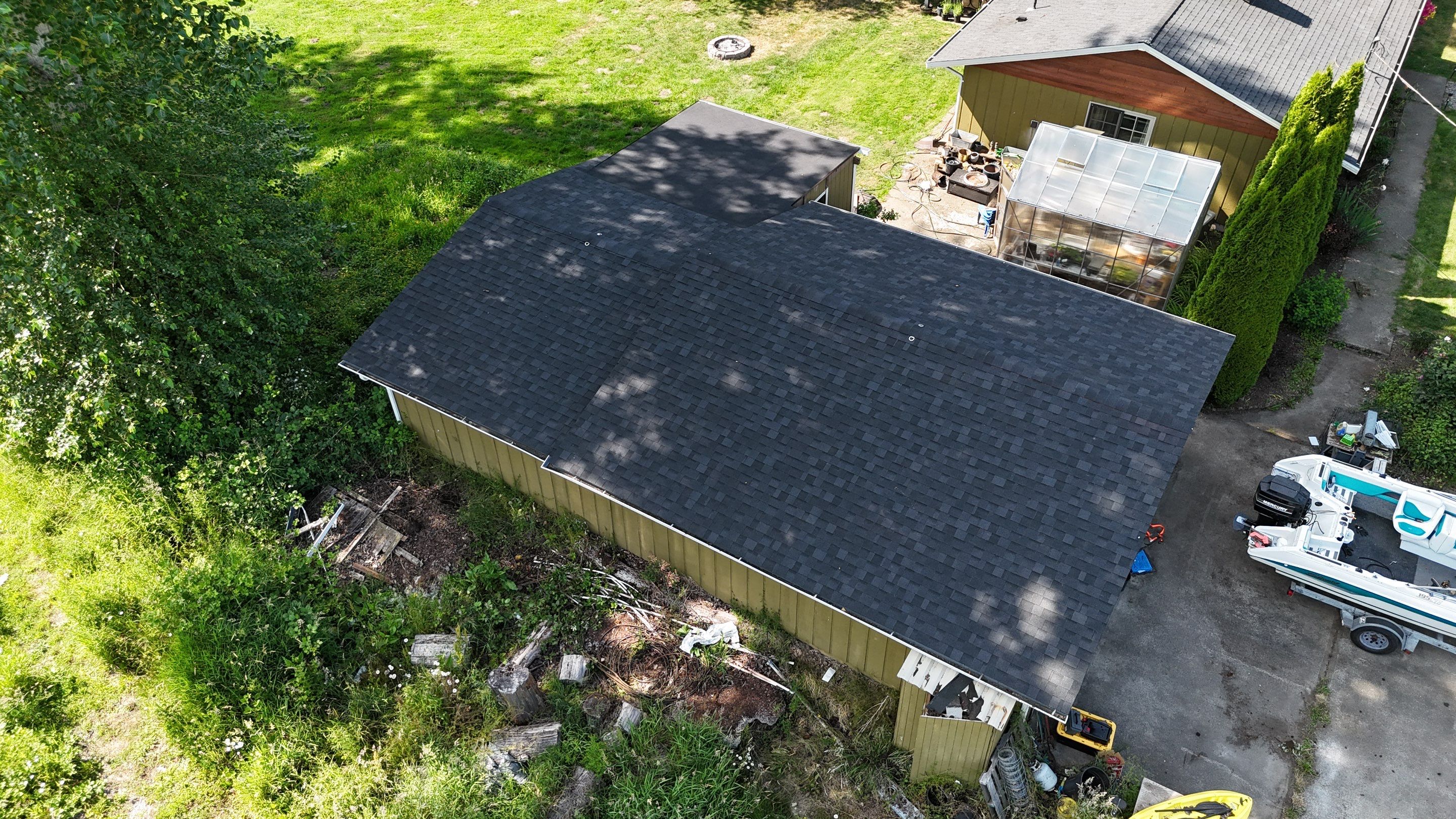Garage Roof Replacement by Pierce Roof Pros