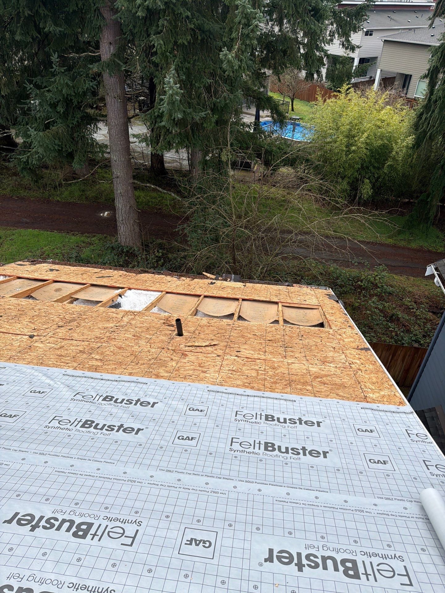 Residential Roofing Installation using GAF HDZ Shingles by Roofing Formula LLC