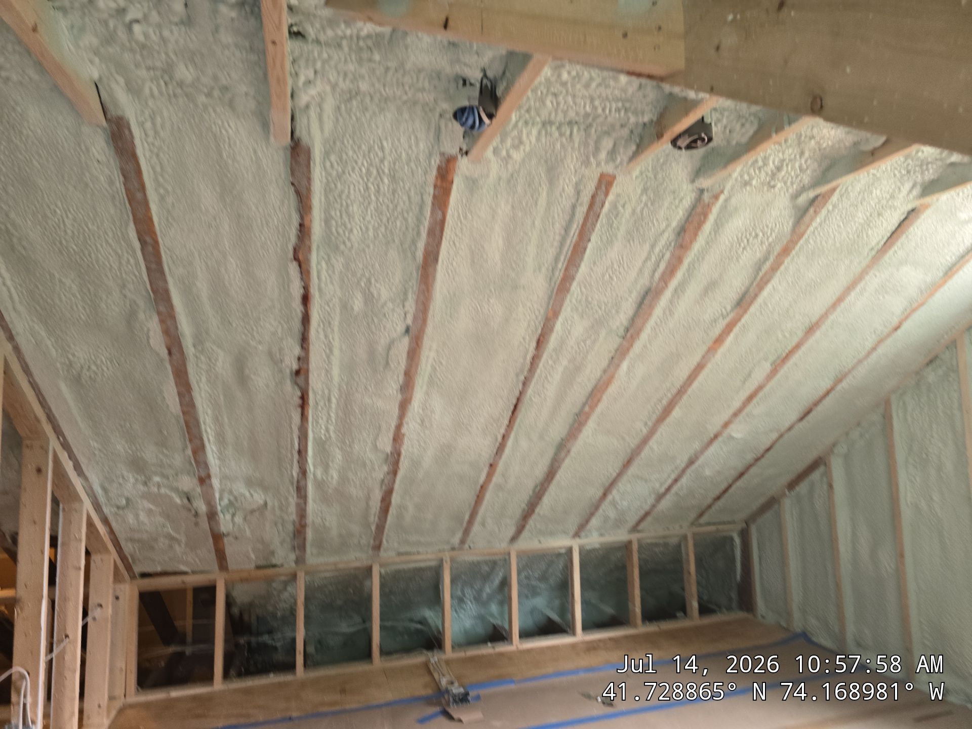 New Paltz Attic Retrofit with Spray Foam Insulation by NYS Foam & Energy