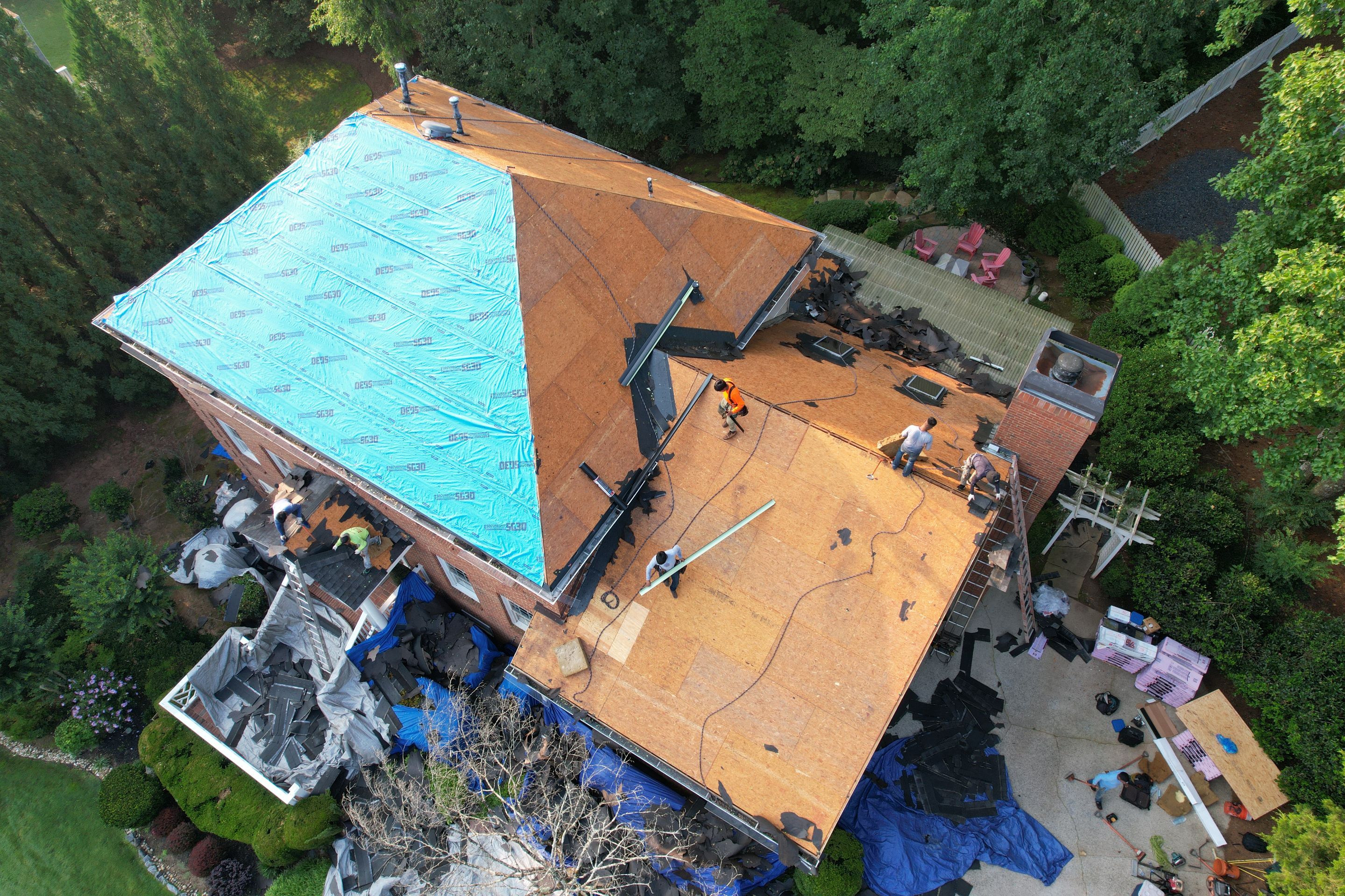 Residential Roofing Installation using Owens Corning by Inspector Roofing and Restoration