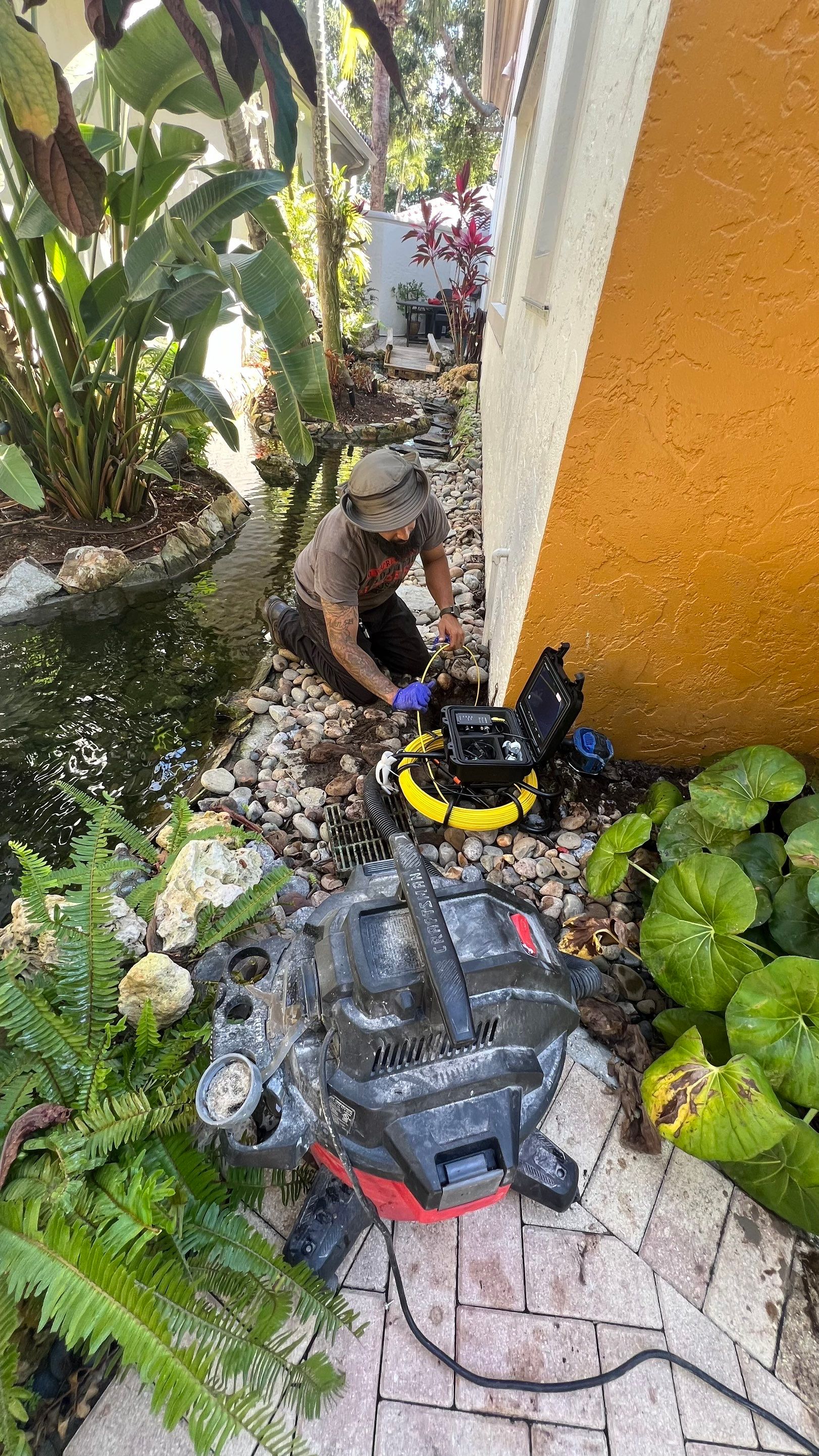 Residential Stormwater Gutter Drain System Maintenance by APS Power & Water