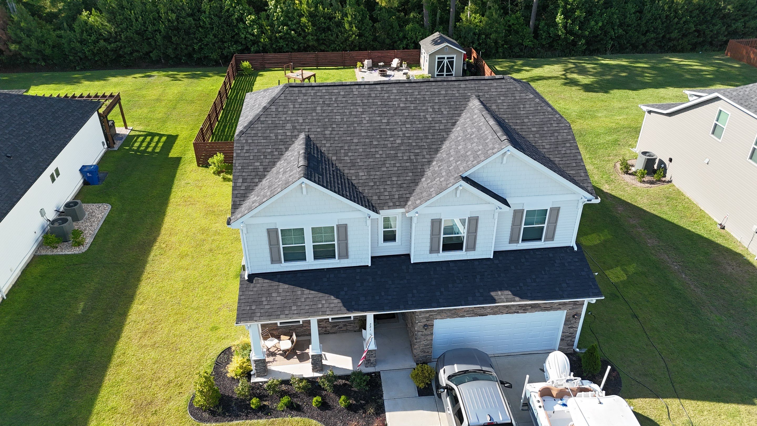 Asphalt Shingle Roof Replacement for Multi-Gabled Home in Sneads Ferry by North Carolina Roofs