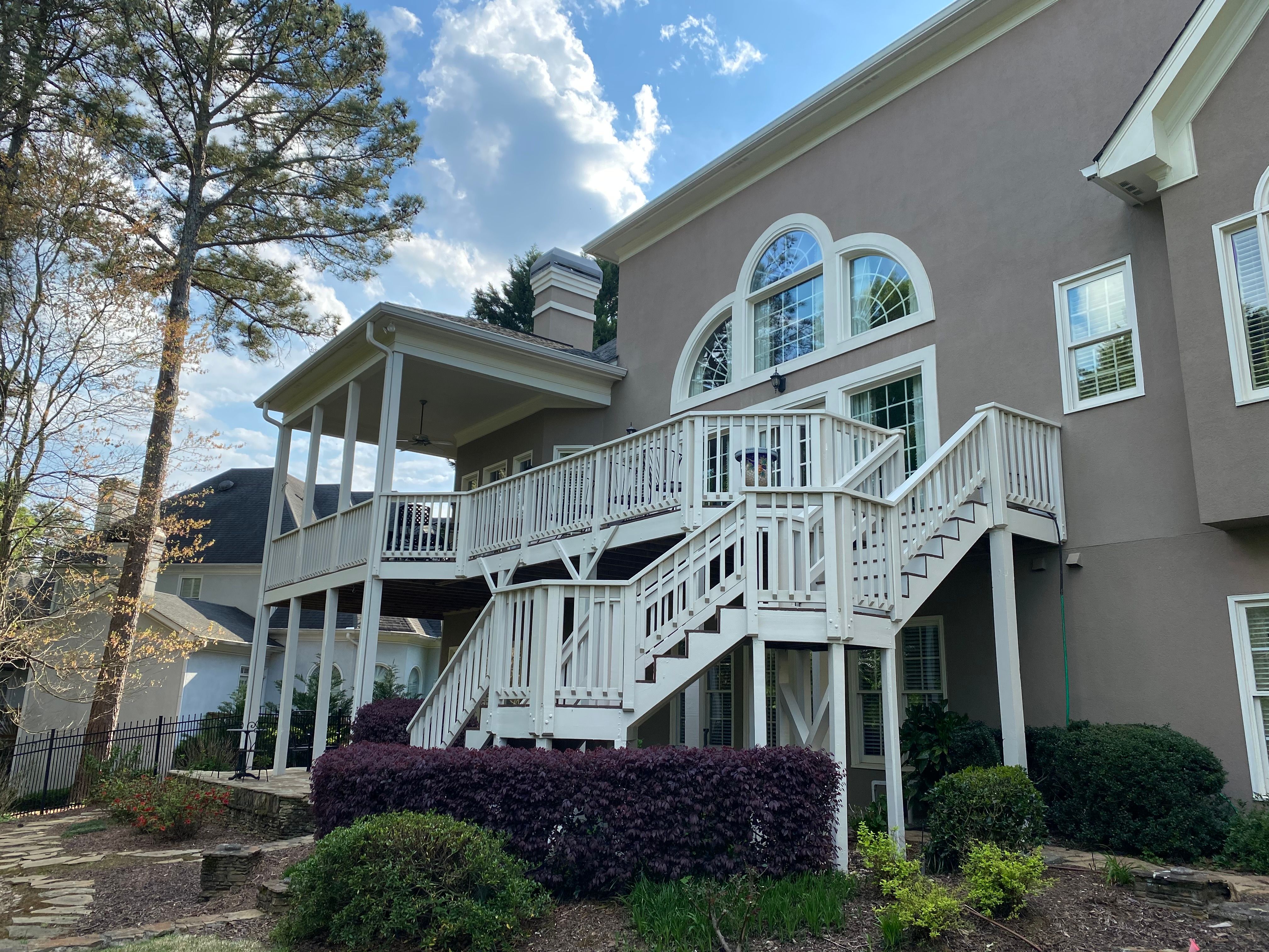 Pressure-Treated Wood Deck Renovation and Railing Refresh in Duluth by Swift Home Renovations 