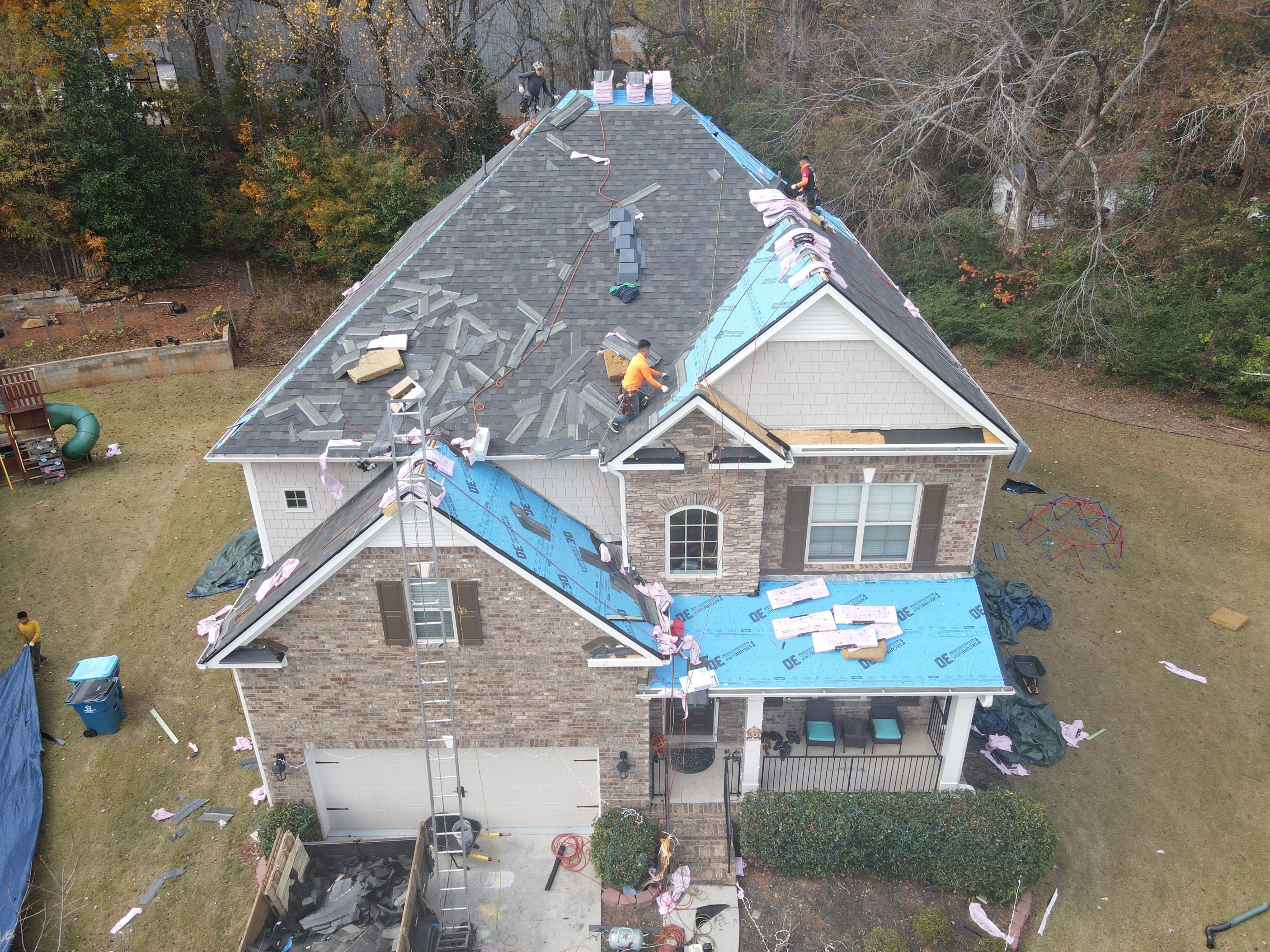 Residential Roofing Installation using Owens Corning by Inspector Roofing and Restoration