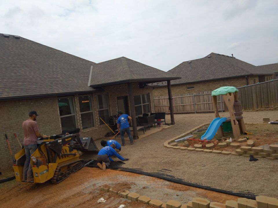 Retaining wall / Playground by Clays Services Inc