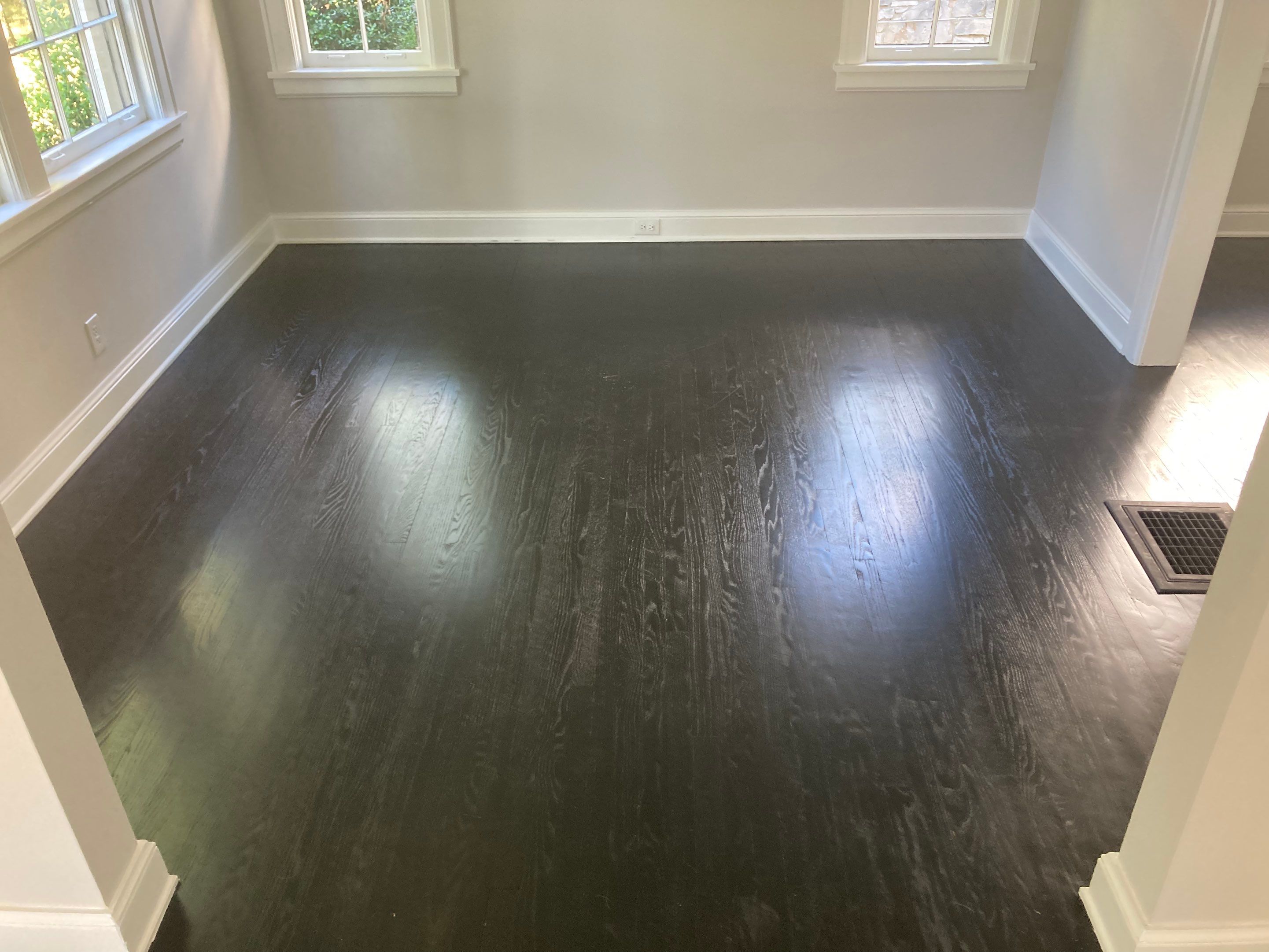 Hardwood floor refinish/restore by Footprints Floors of Nashville
