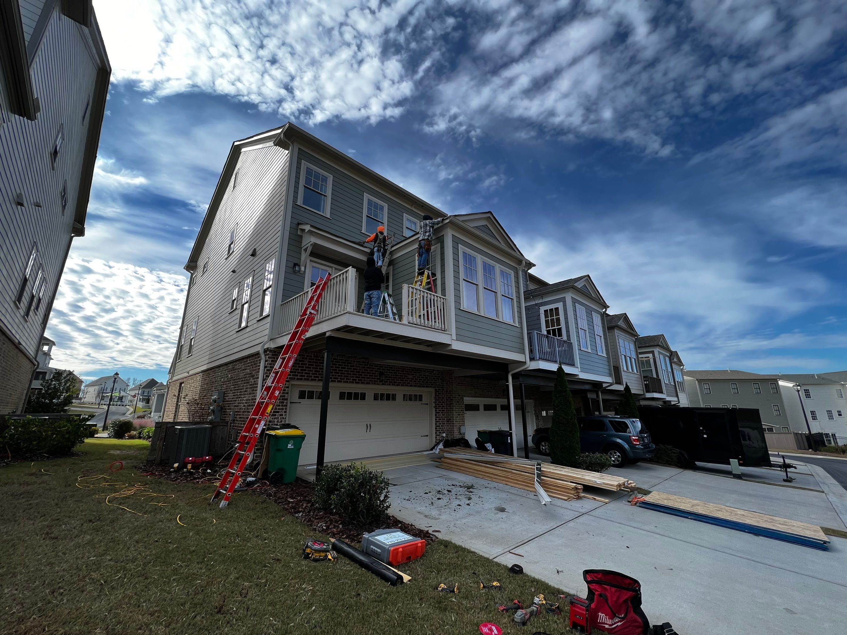 Screened-In Porch Installation for a Woodstock Townhome by Swift Home Renovations