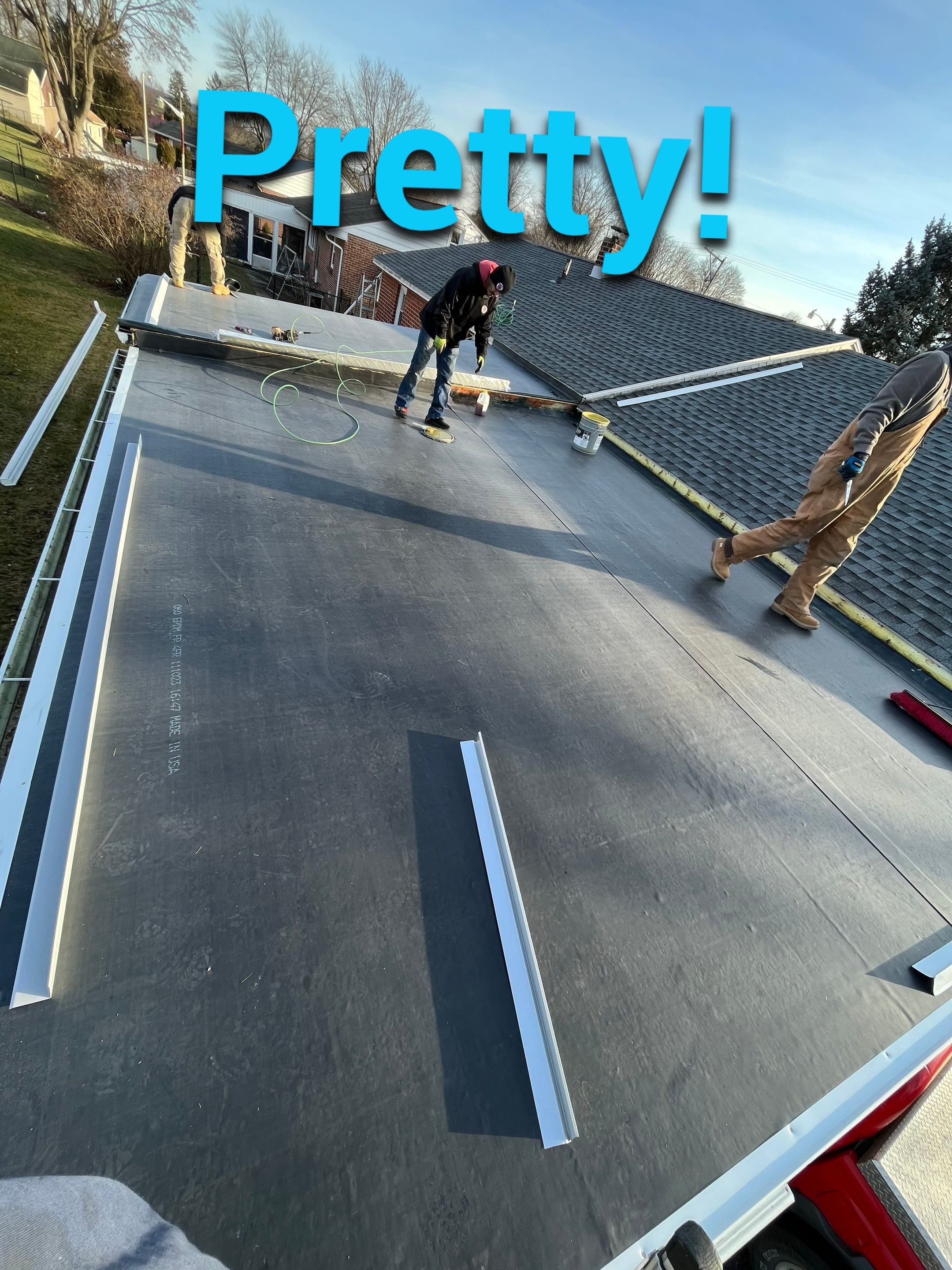 Epdm rubber roof  using Versico .060 by Teflon Roofing