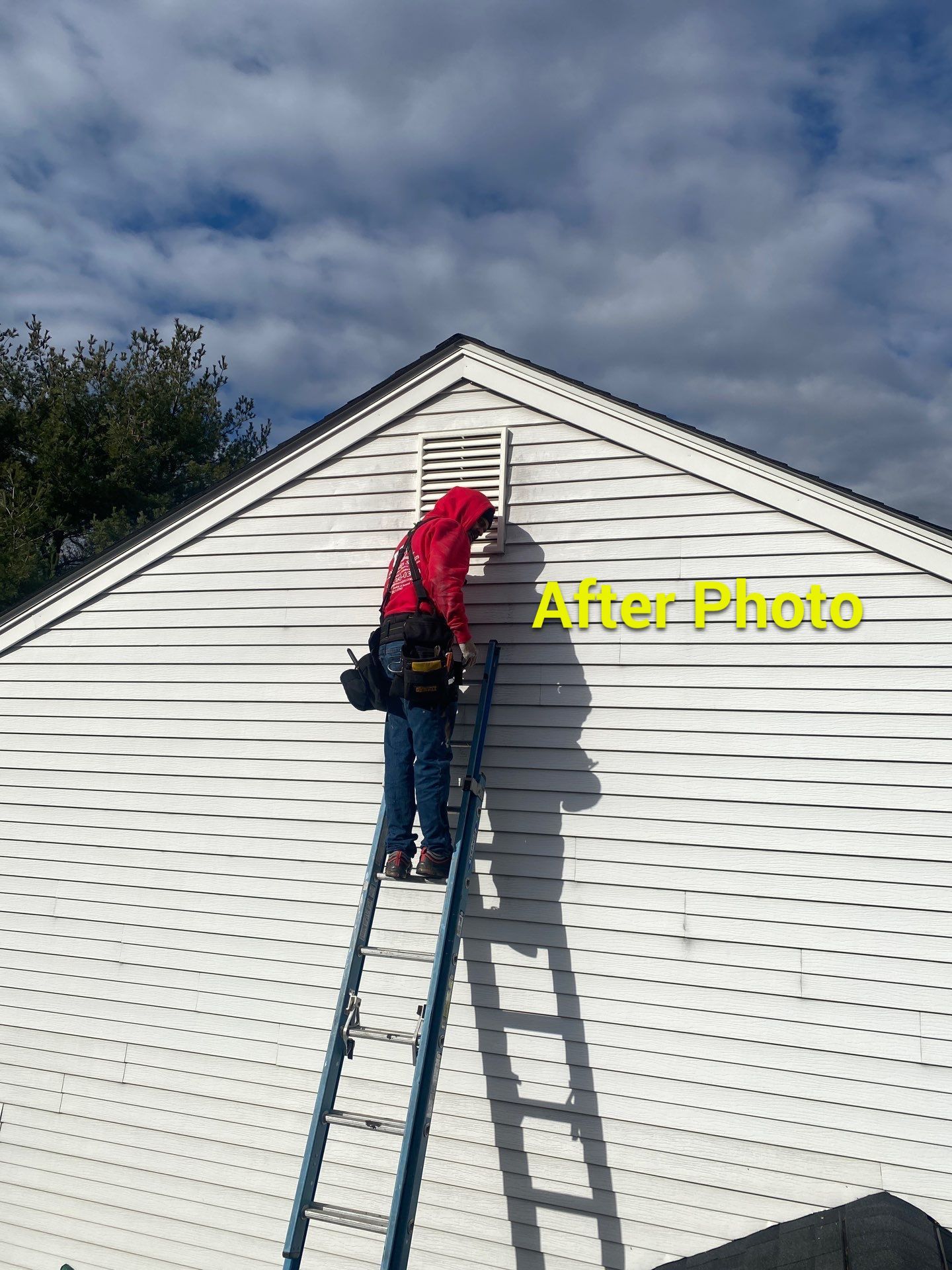 Installed new gable vent by Alpha Design Services