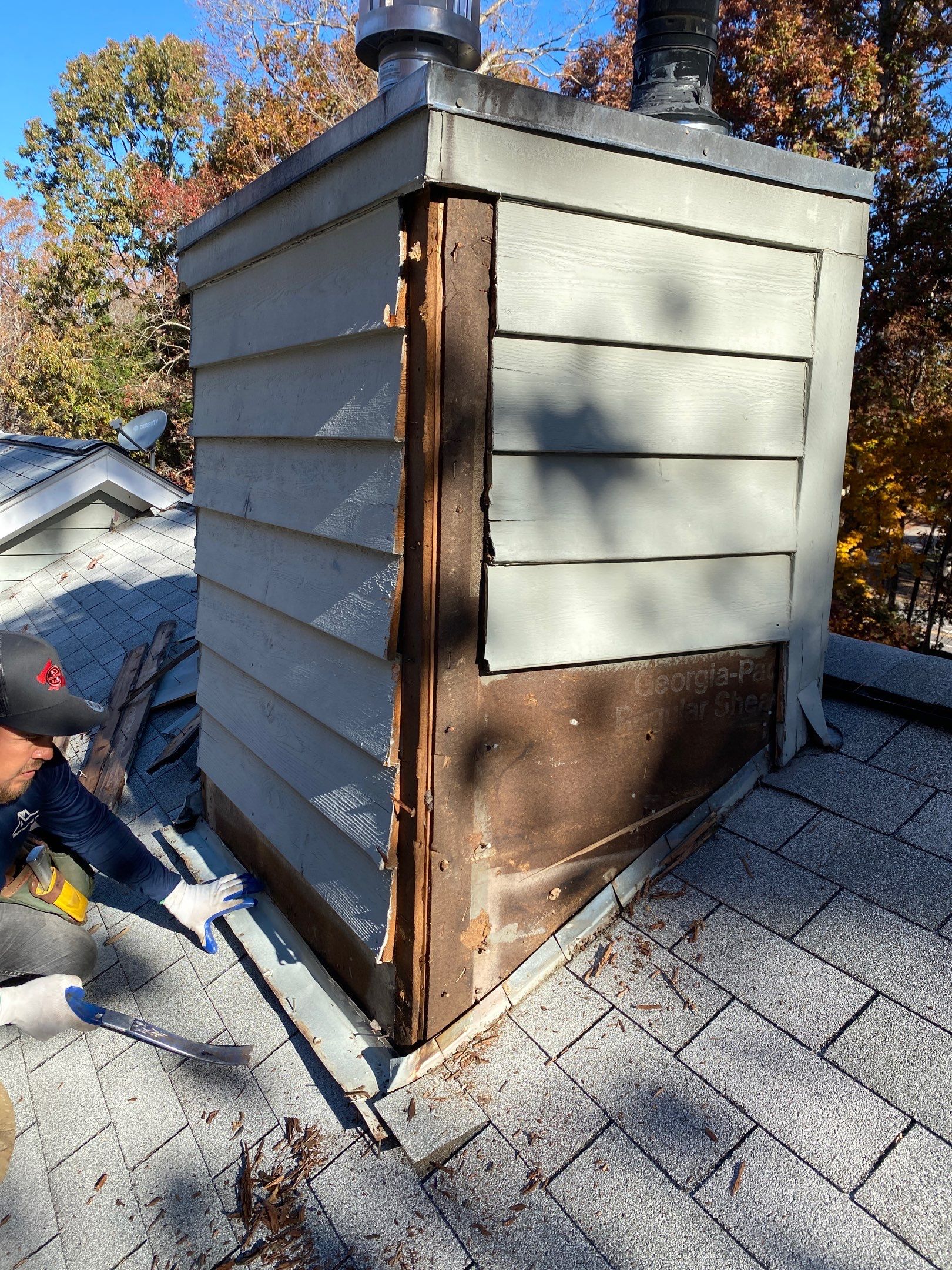 Roof Repairs/Chimney Siding  by Pro Performance Roofing